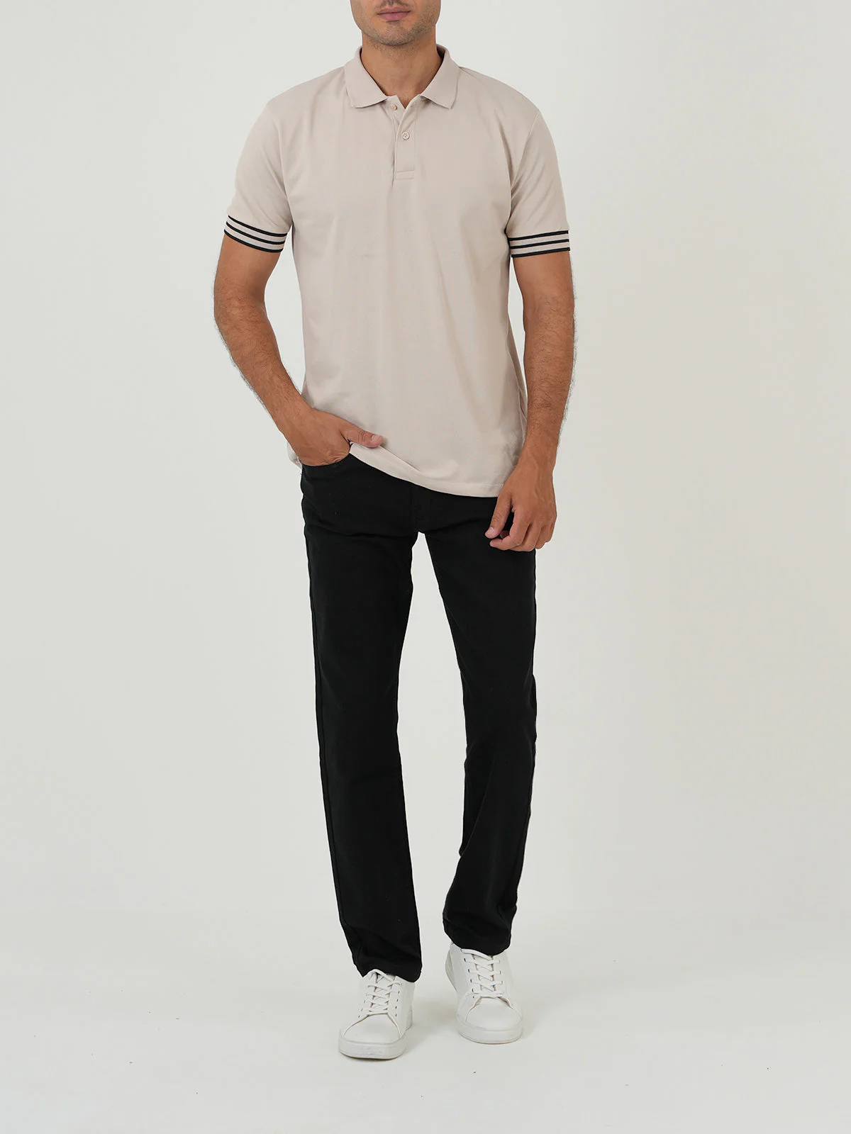 "AIFUMI" Casual Jet Black Straight Fit Denim - Image 2