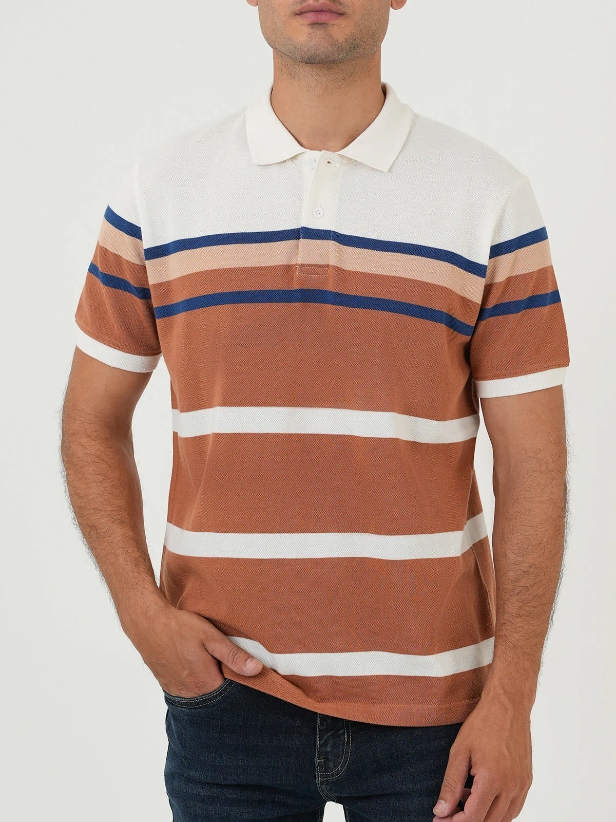 "AIVAR" Comfort Regular Fit Polo Shirt - Image 4