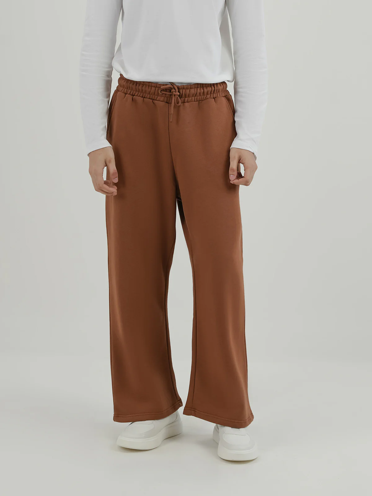 "ALDANA" Basic Regular Fit Fleece Trousers