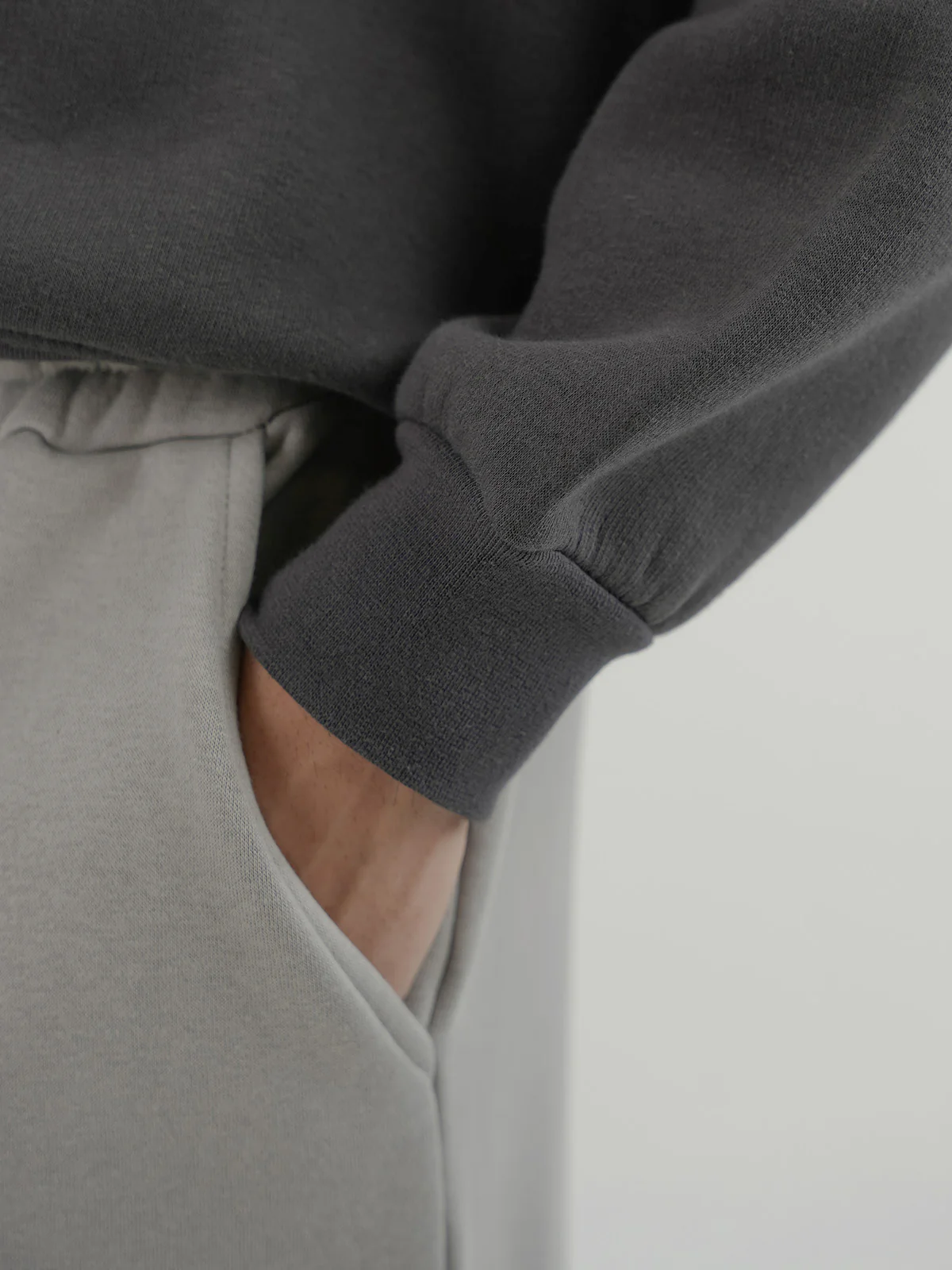 "ALDANA" Basic Regular Fit Fleece Trousers - Image 3