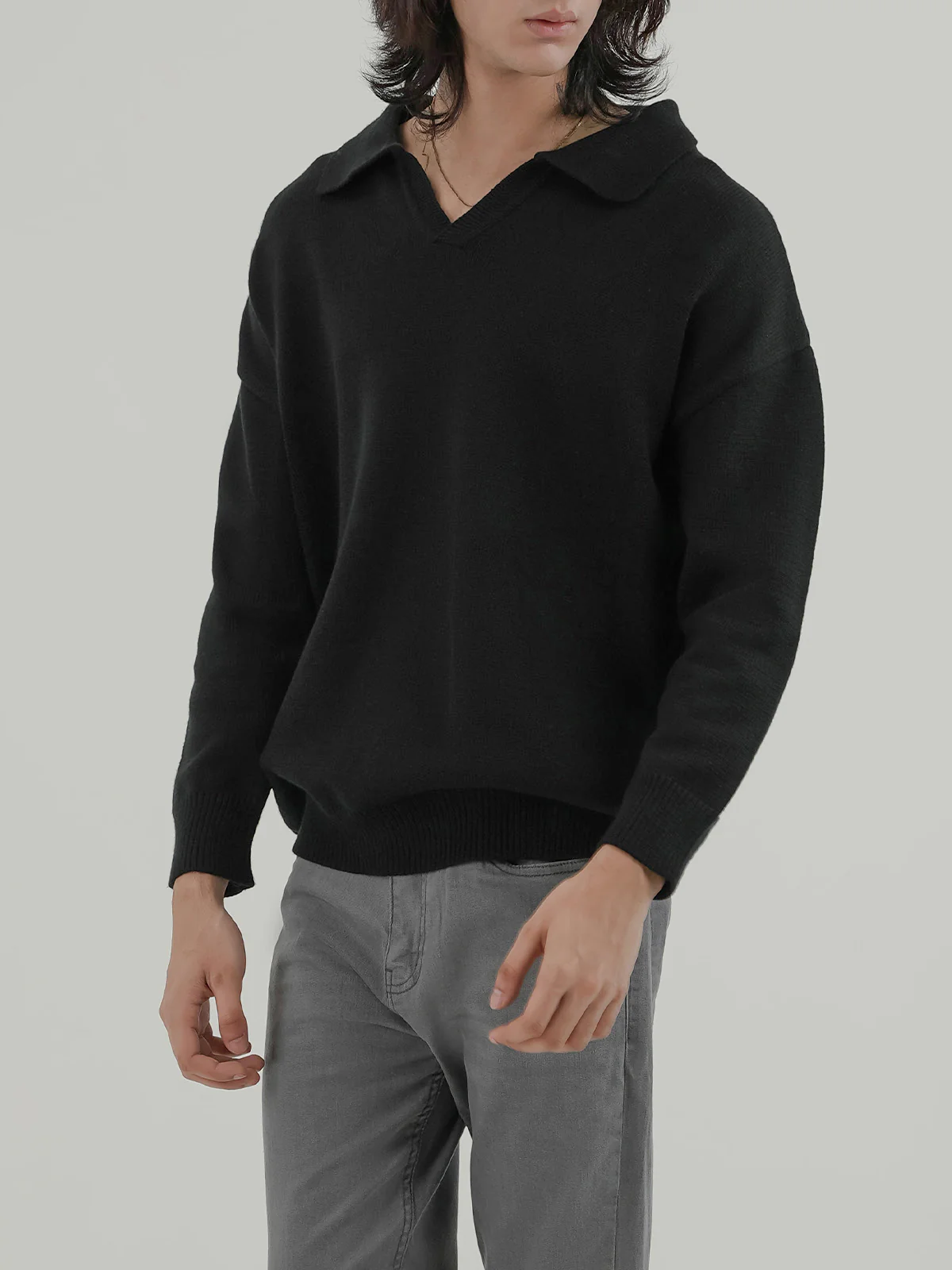 "ALFRED" Basic Regular Fit Sweaters - Image 2