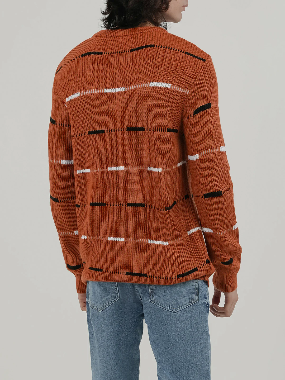 "ALLARD" Regular Fit Yarn Dyed Acrylic Sweater - Image 5