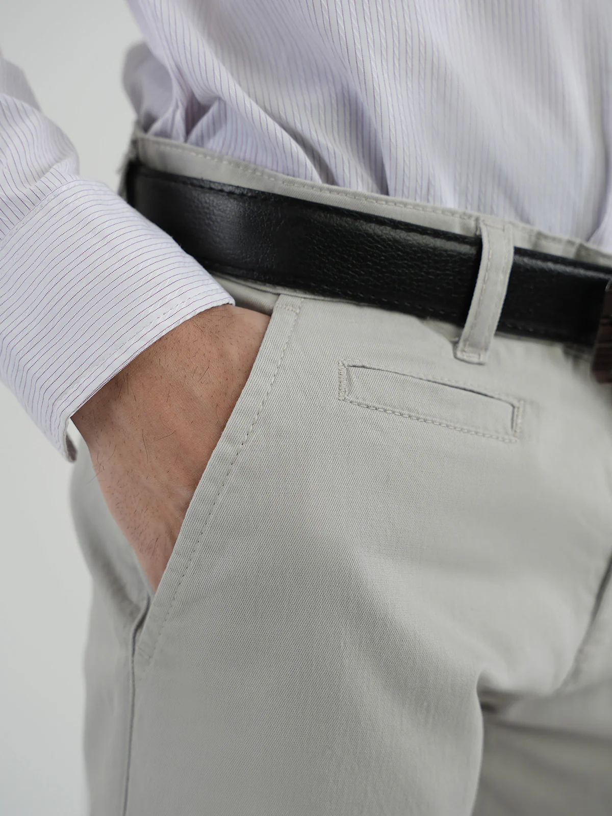 "ANATOLE" Casual Slim Fit Twill Chino - Image 3