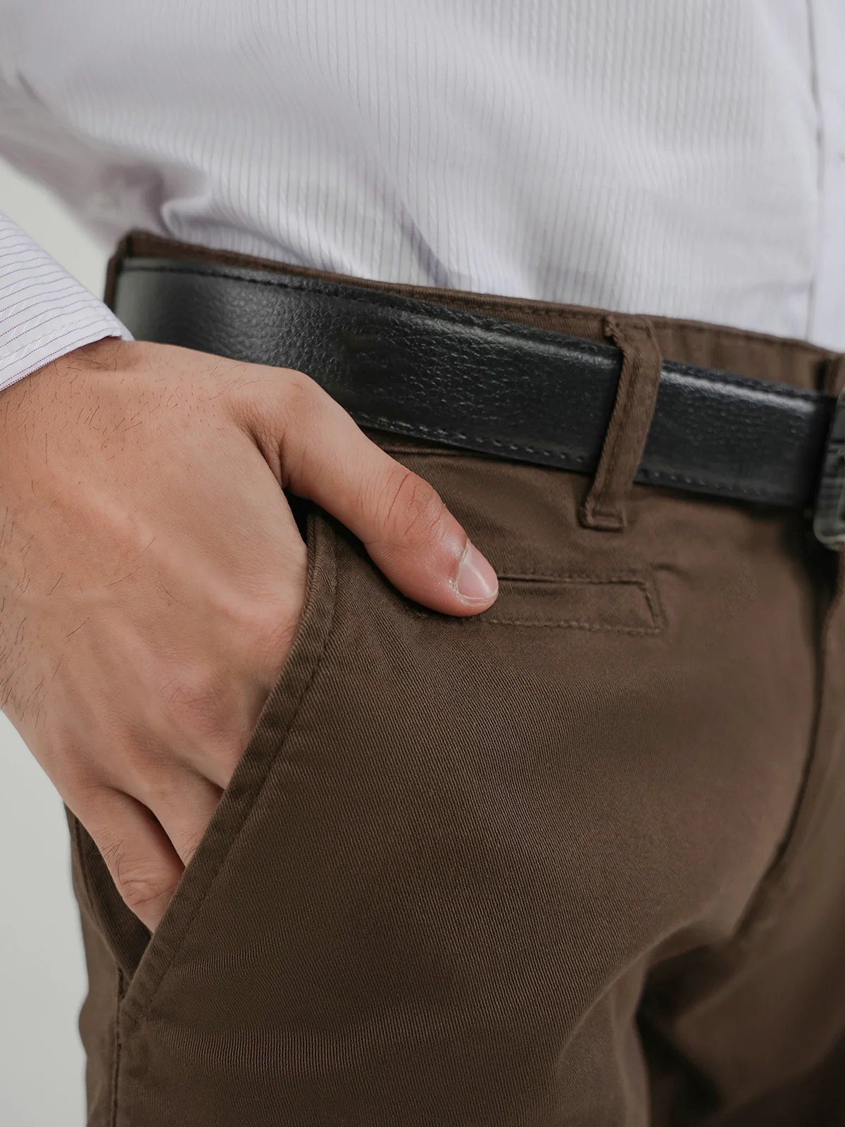 "ANATOLE" Casual Slim Fit Twill Chino - Image 3