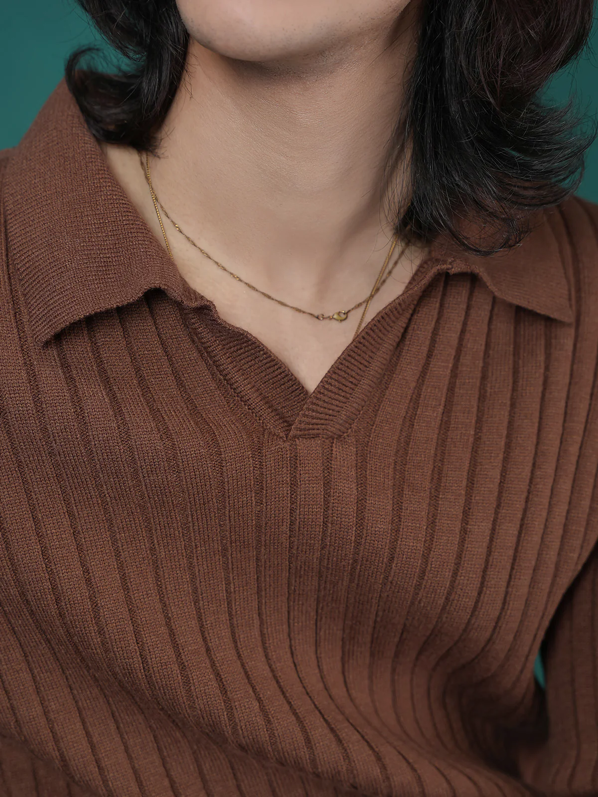 "ANSLEY" Regular Fit Textured Sweater - Image 5