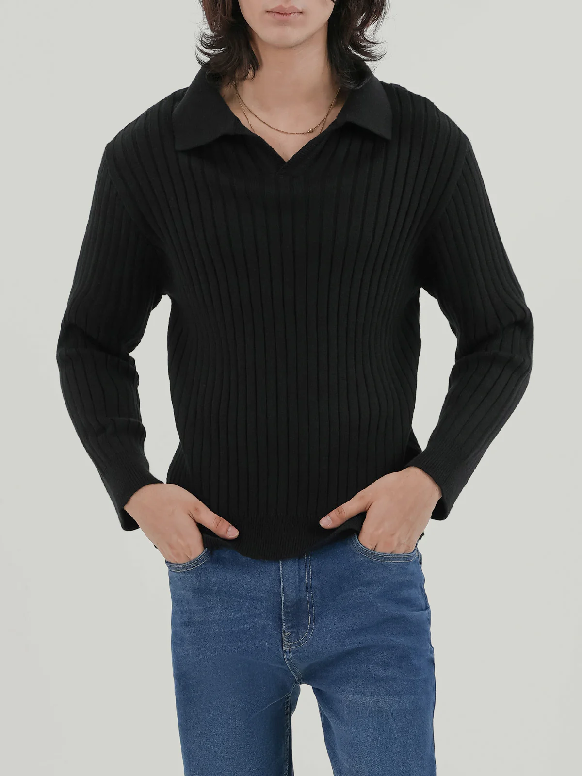 "ANSLEY" Regular Fit Textured Sweater