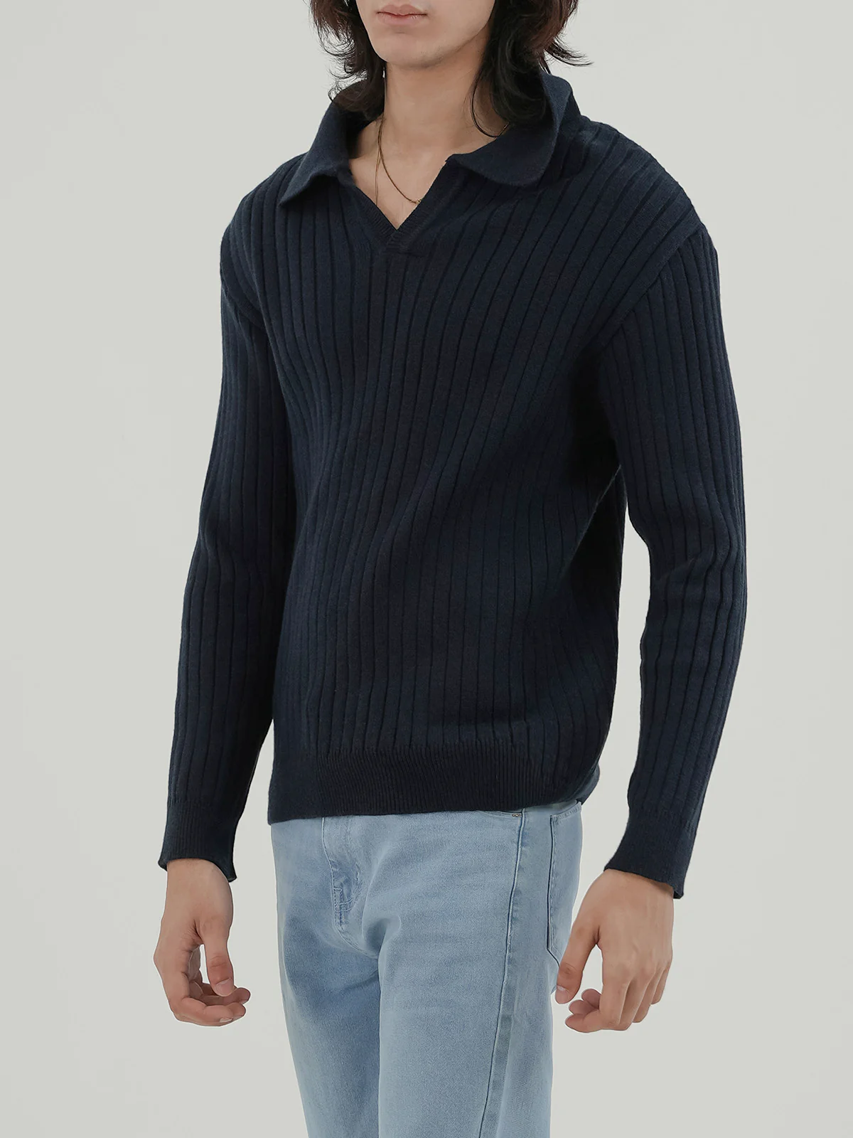 "ANSLEY" Regular Fit Textured Sweater - Image 2