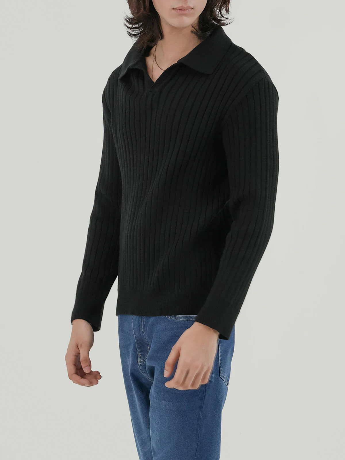 "ANSLEY" Regular Fit Textured Sweater - Image 2