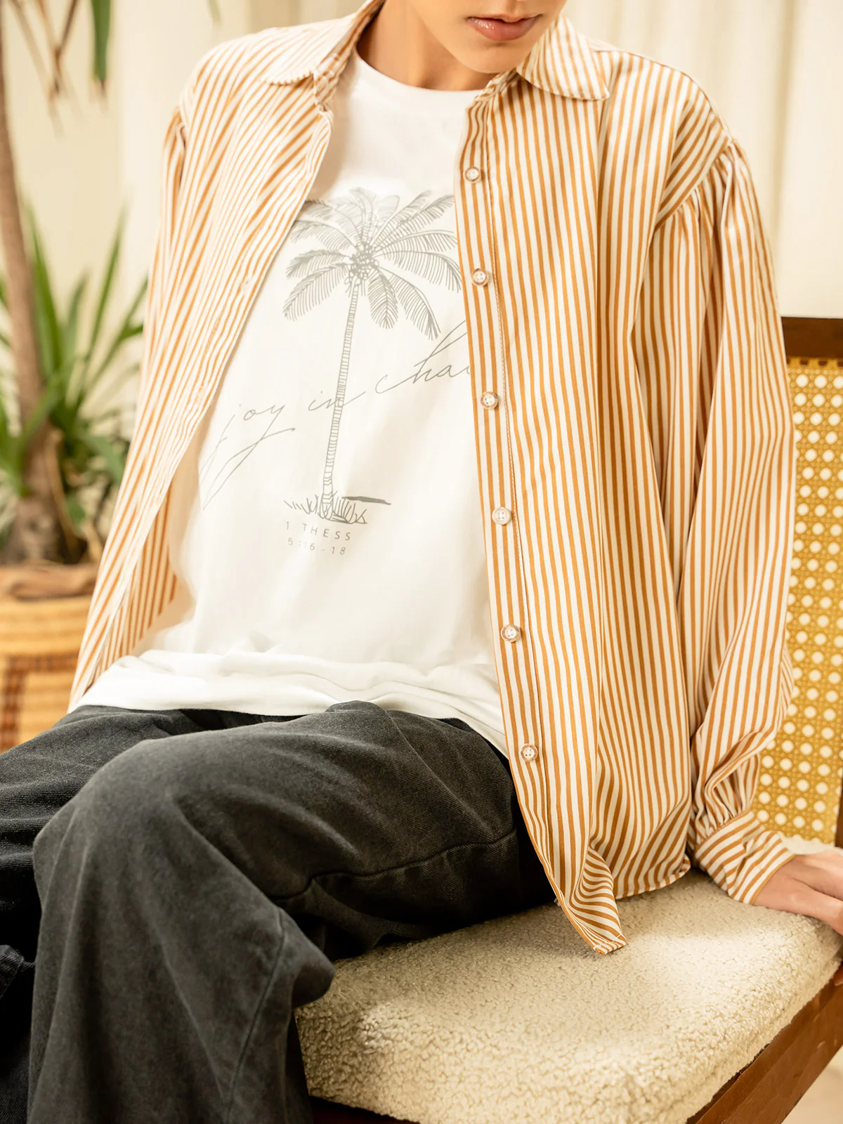 "ARMISH" Printed Regular Fit Cotton Top - Image 3