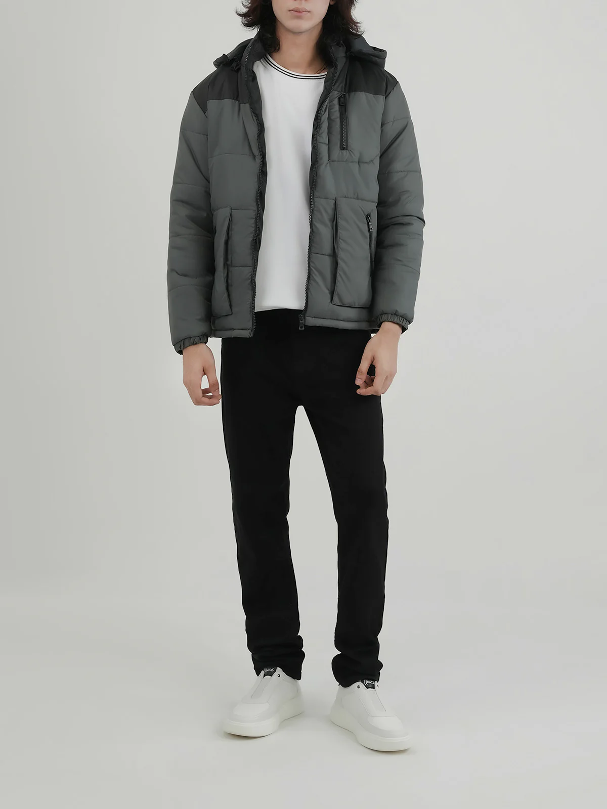 "ATHINS" Regular Fit Bubble Puffer Jacket - Image 2