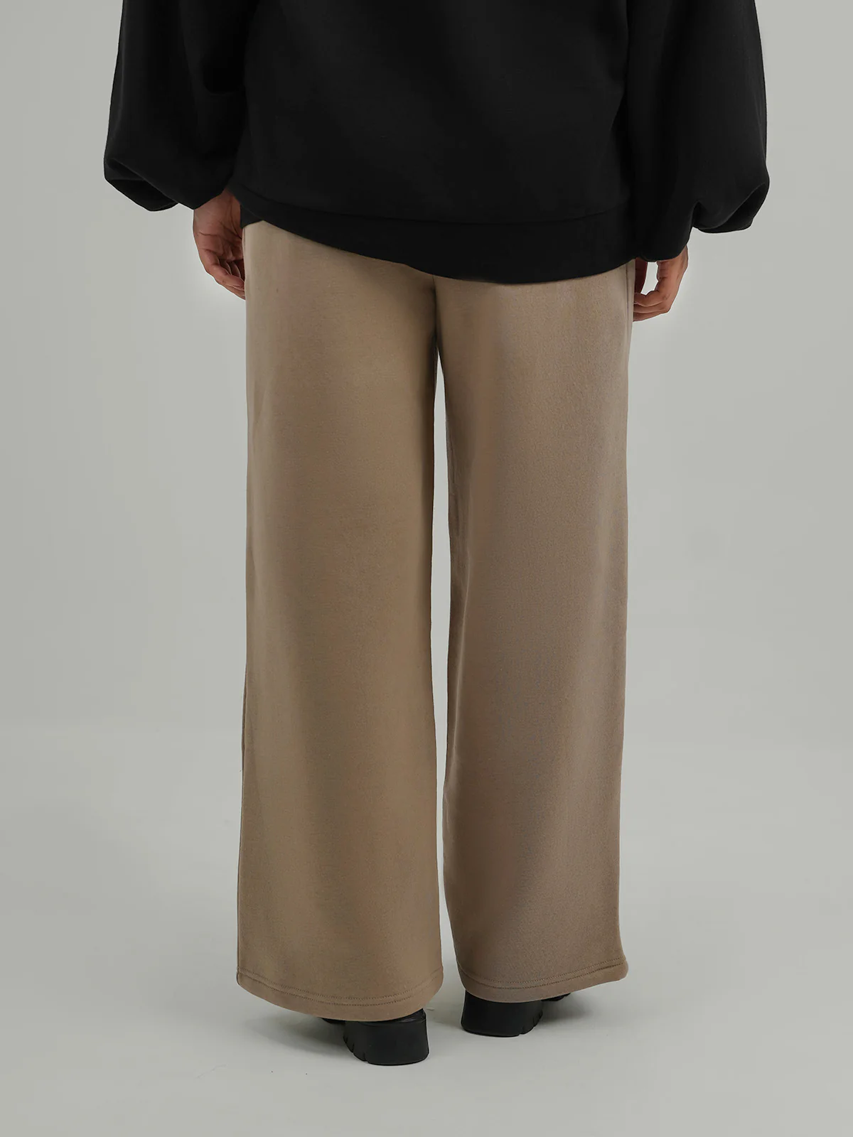 "ATSUSHI" Relaxed Fit Fleece Basic Trouser - Image 4