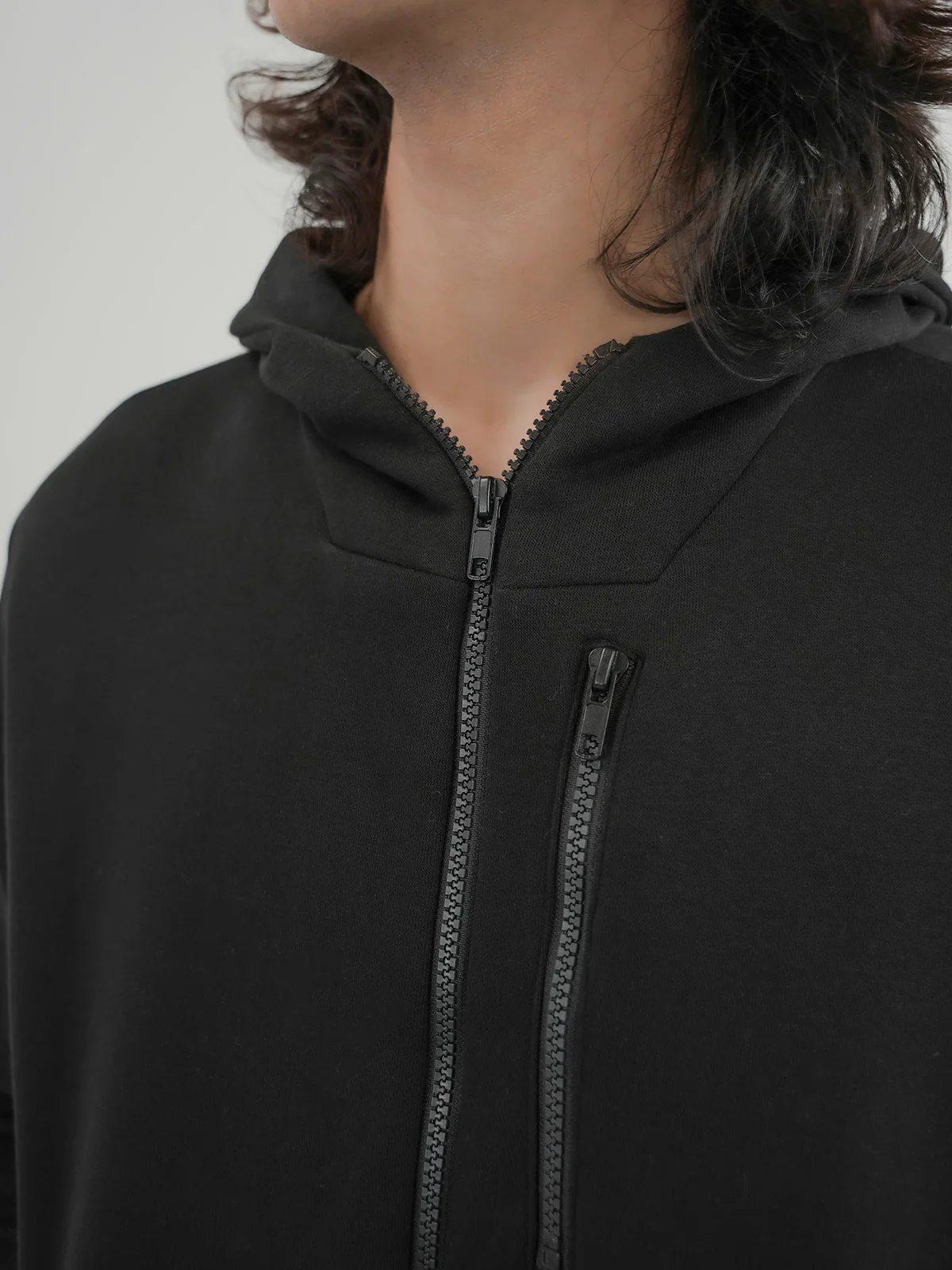 "BERYL" Zipper Regular Fit Fleece Hoodie - Image 5