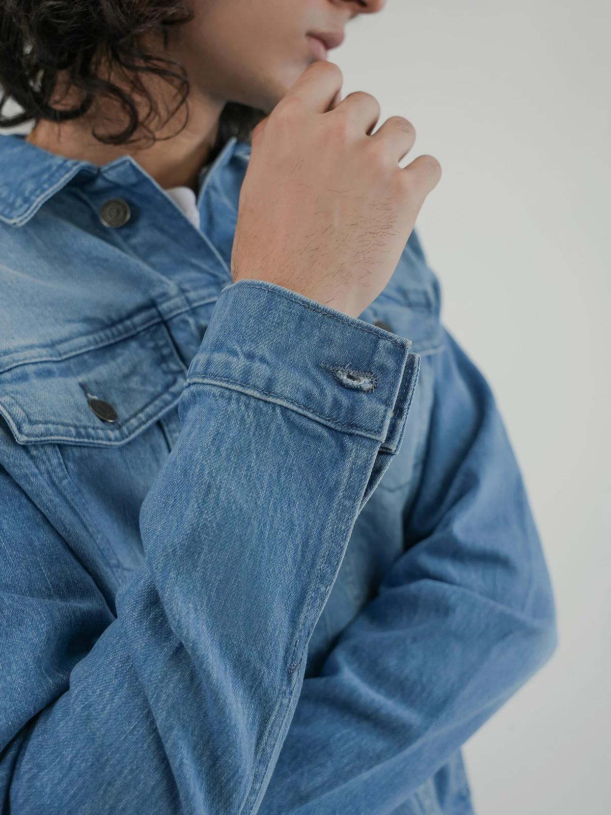 "BLOEM" Basic Regular Fit Denim Jacket - Image 5