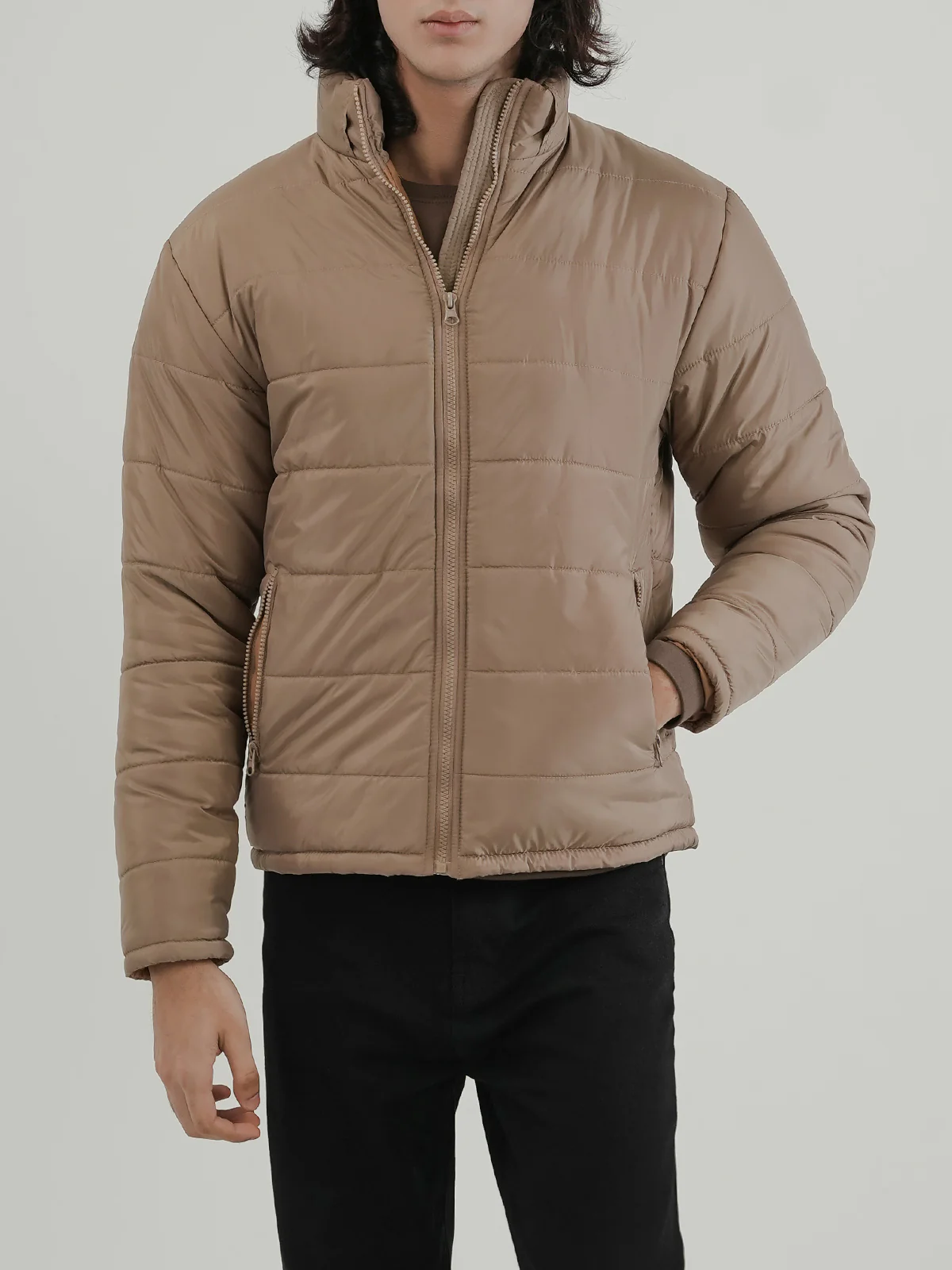 "BLYTHE" Regular Fit Polyester Bubble Jacket