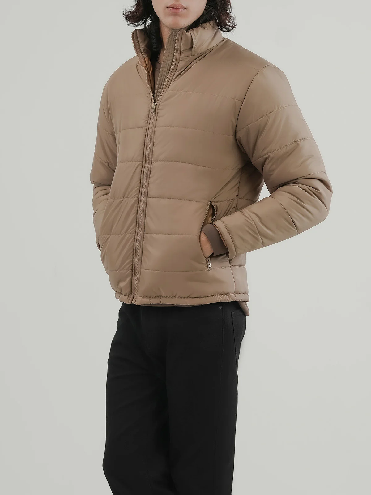 "BLYTHE" Regular Fit Polyester Bubble Jacket - Image 3