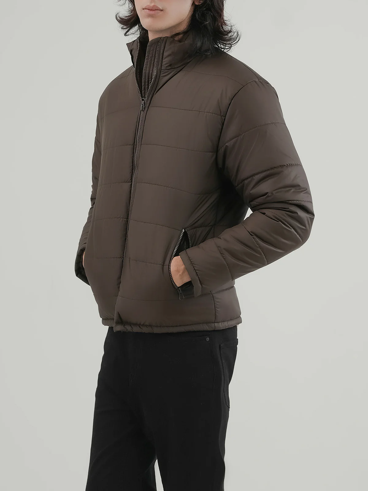 "BLYTHE" Regular Fit Polyester Bubble Jacket - Image 3