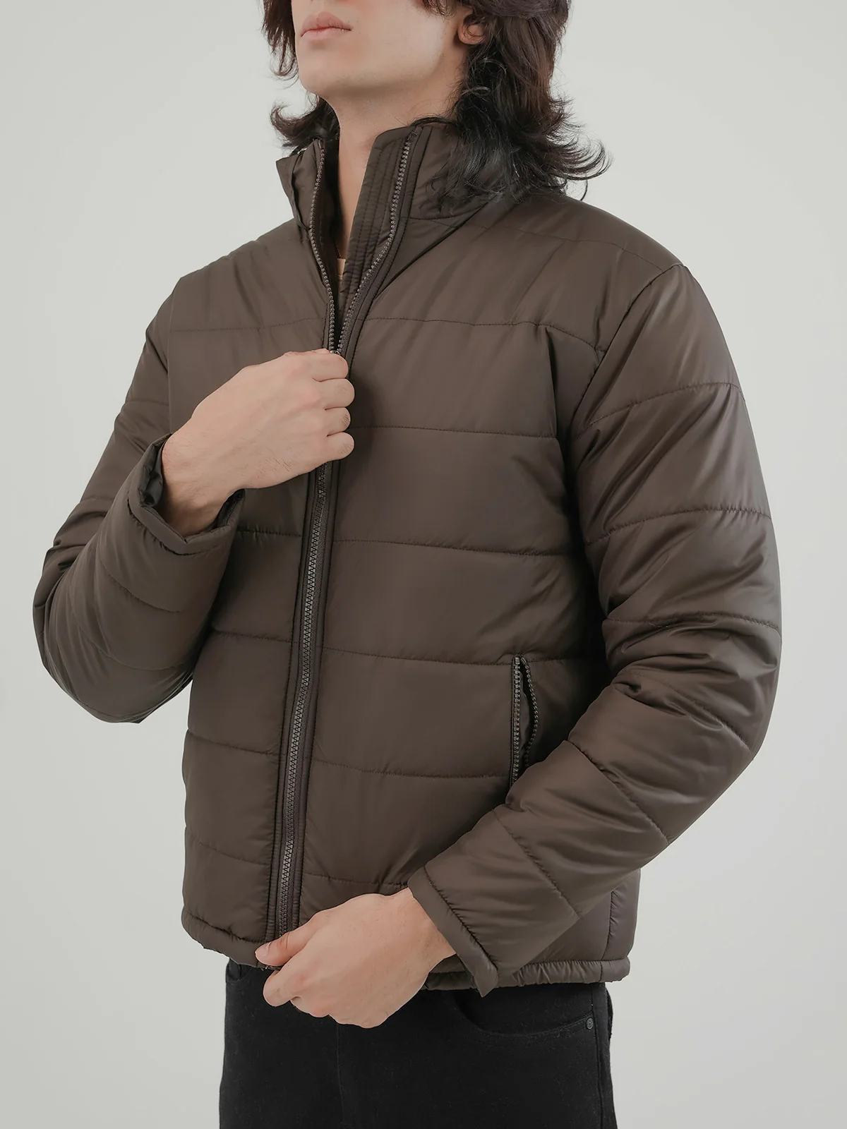 "BLYTHE" Regular Fit Polyester Bubble Jacket - Image 5