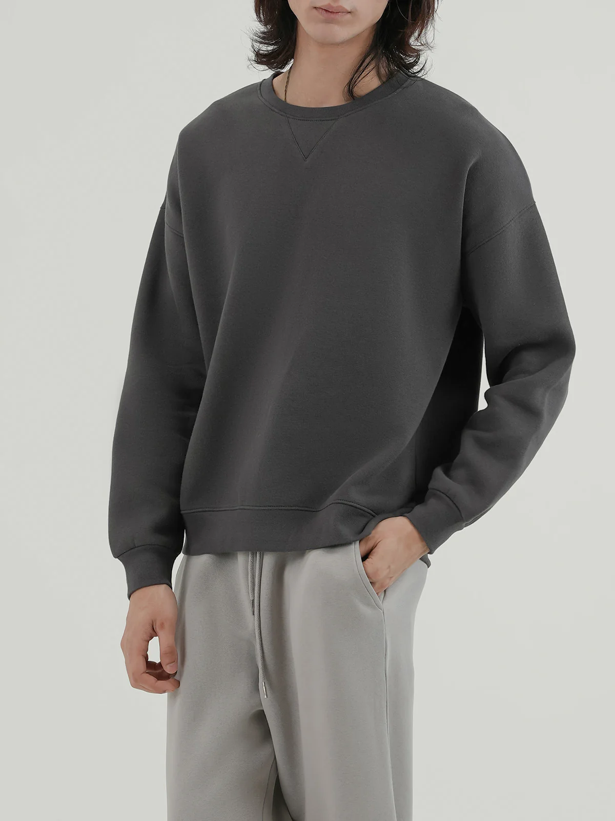 "BOGART" Drop Shoulder Fleece Sweatshirt - Image 2