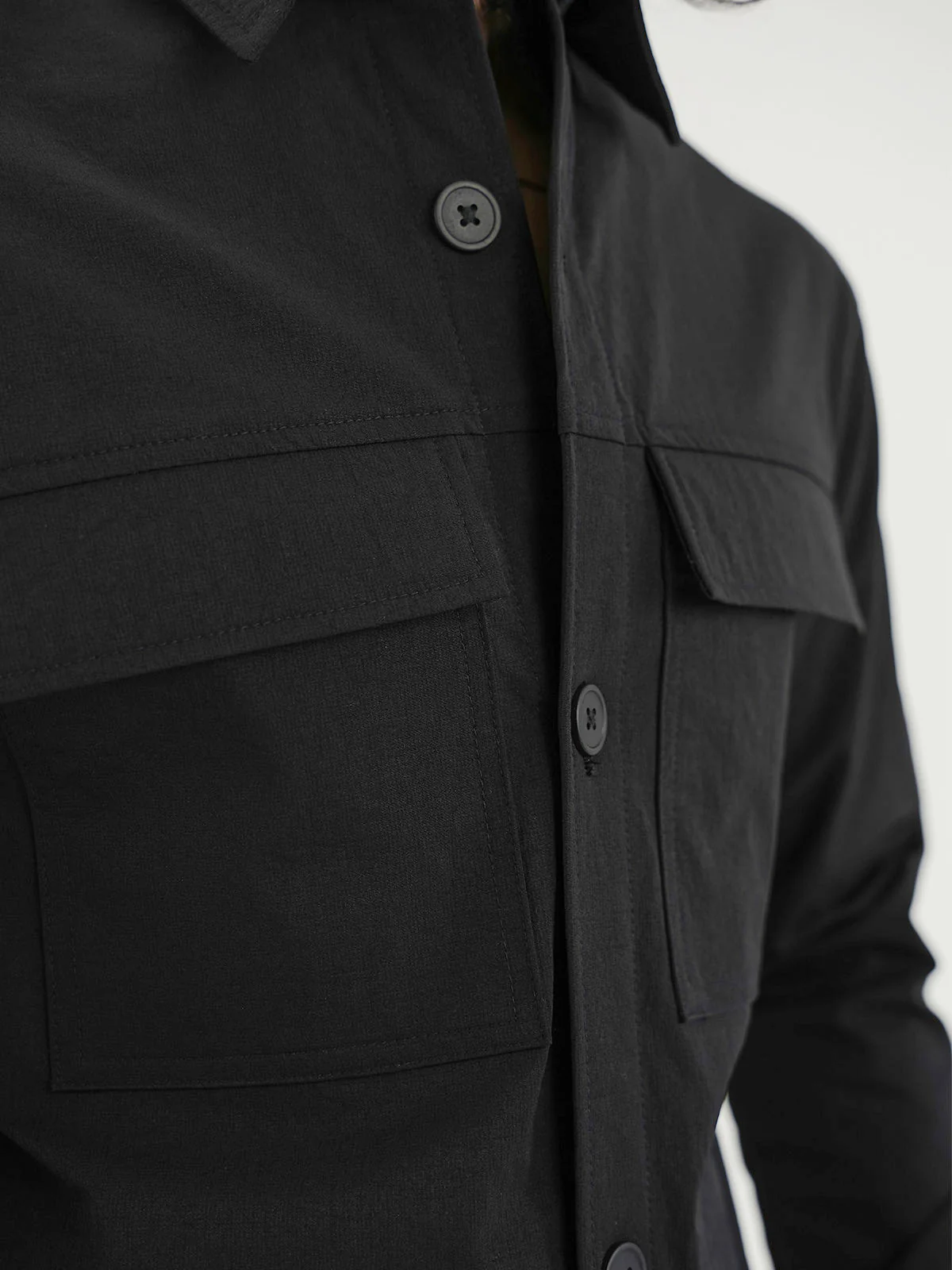 "BOYCE" Shacket Regular Fit Poly Jacket - Image 5