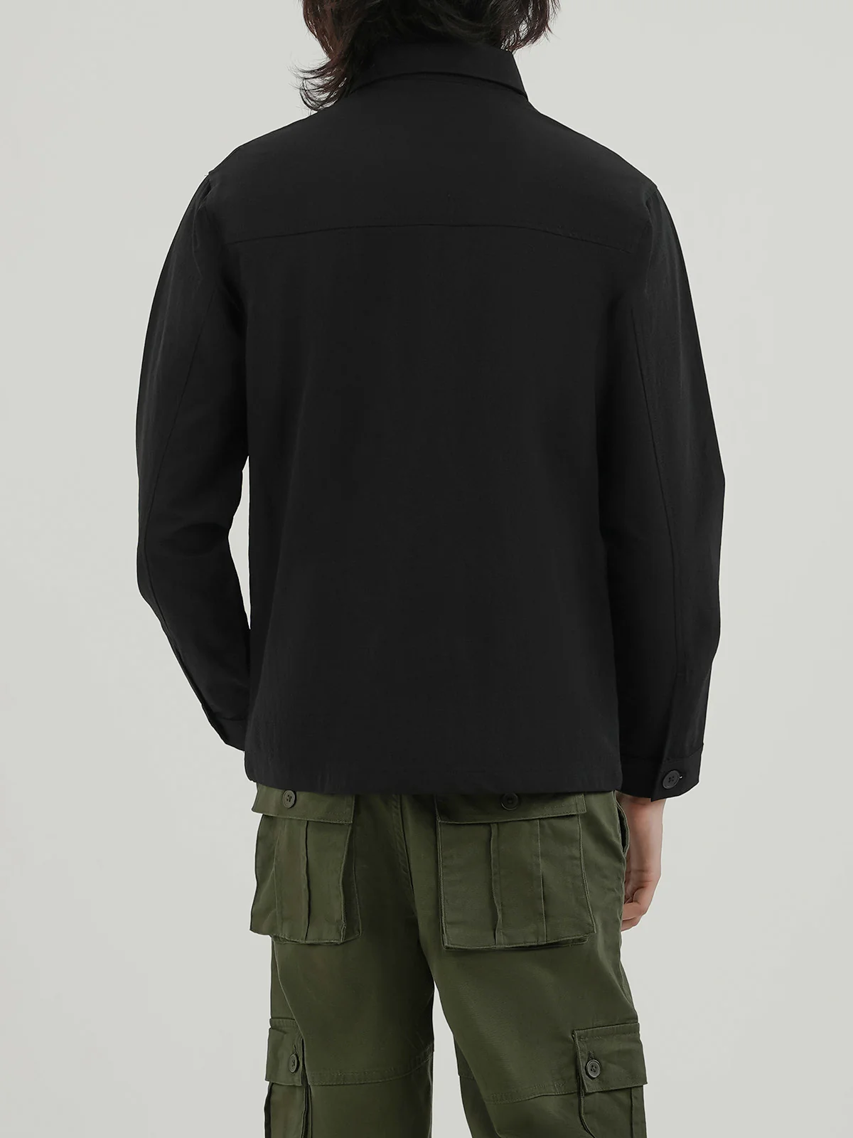 "BOYCE" Shacket Regular Fit Poly Jacket - Image 6