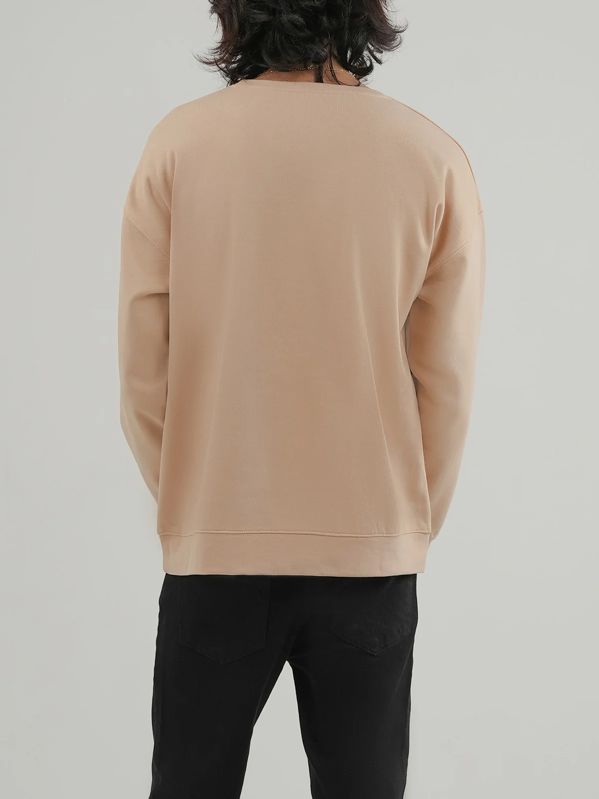 "BRENTLY" Drop Shoulder Fleece Sweatshirt - Image 6