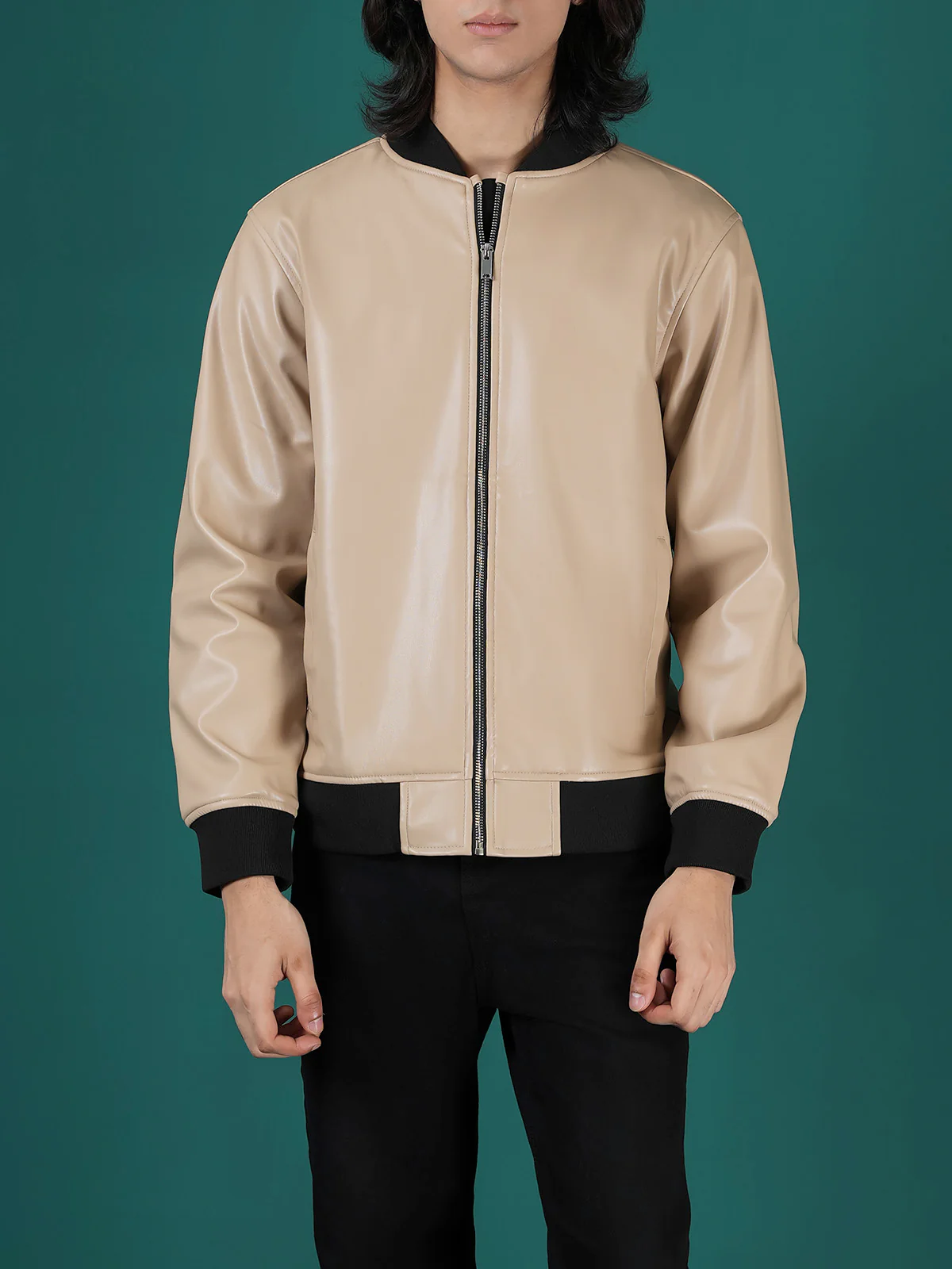 "BRINLY" Casual Regular Fit Bomber Jacket