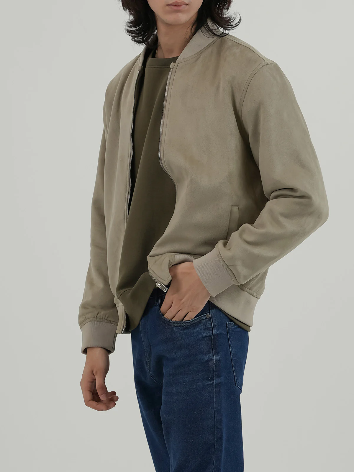 "CASTON" Perfect Regular Fit Suede Jacket