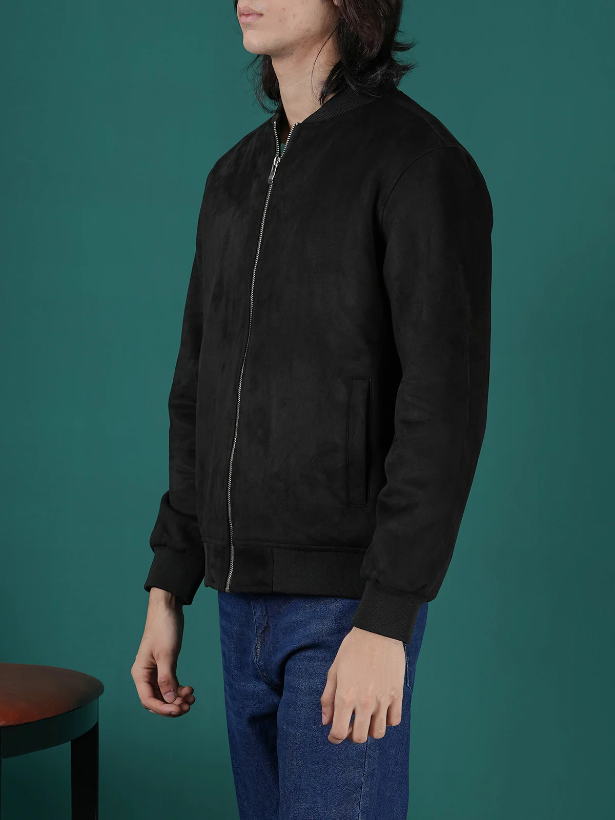 "CASTON" Perfect Regular Fit Suede Jacket - Image 2