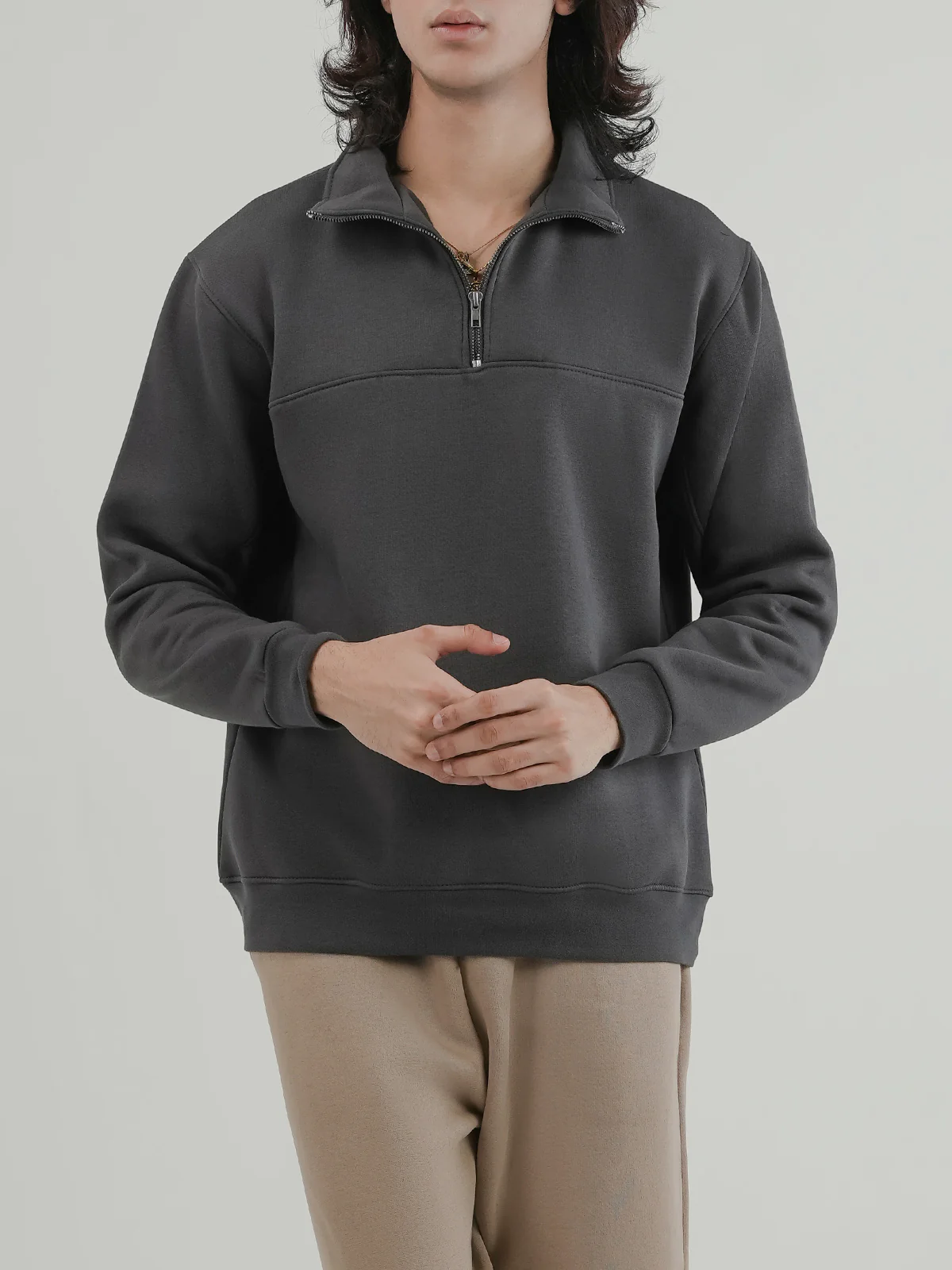 "CITRINE" Regular Fit Fleece Sweatshirt