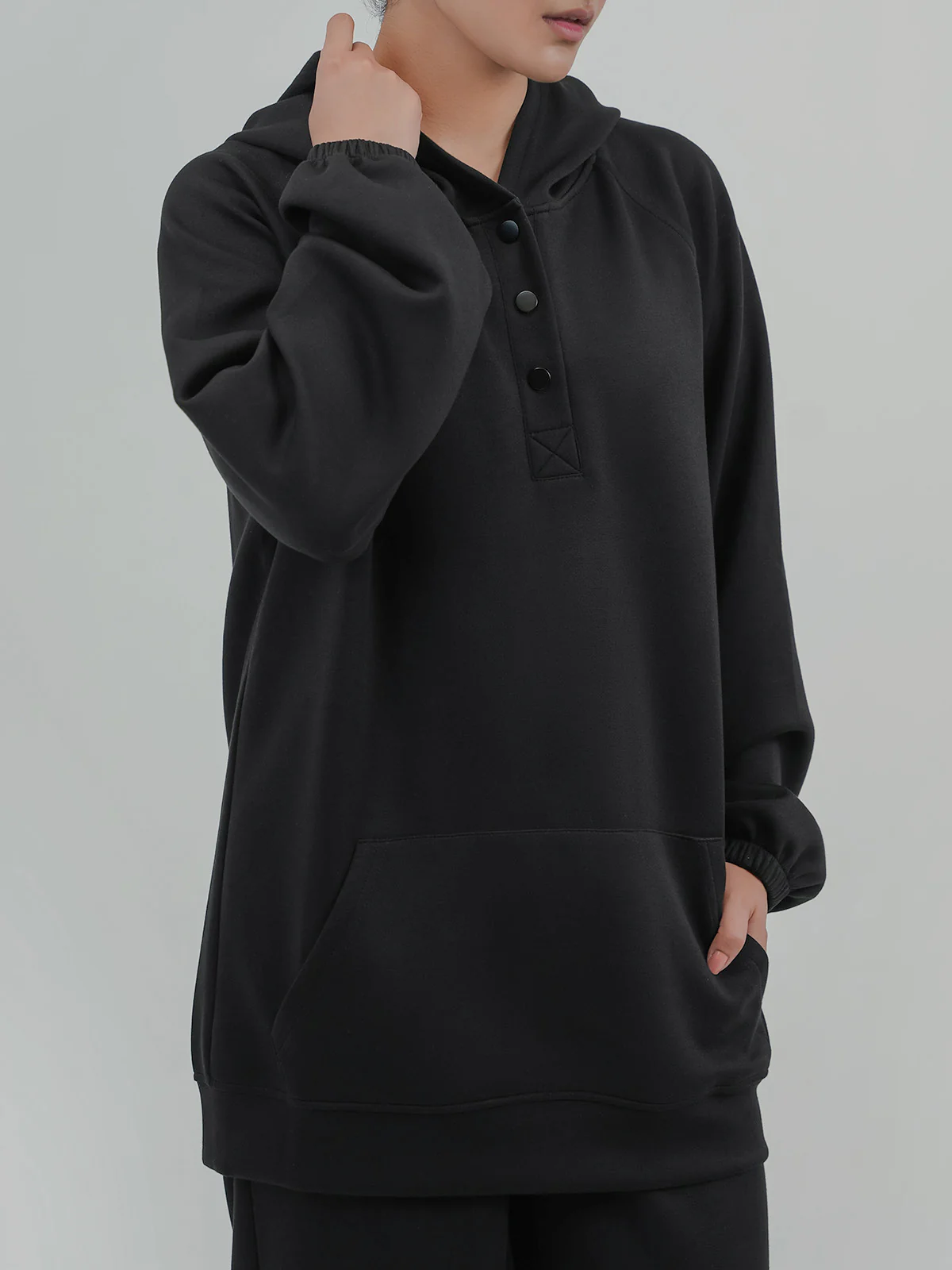 "DAGNY" Casual Regular Fit Fleece Co-Ord Set - Image 3