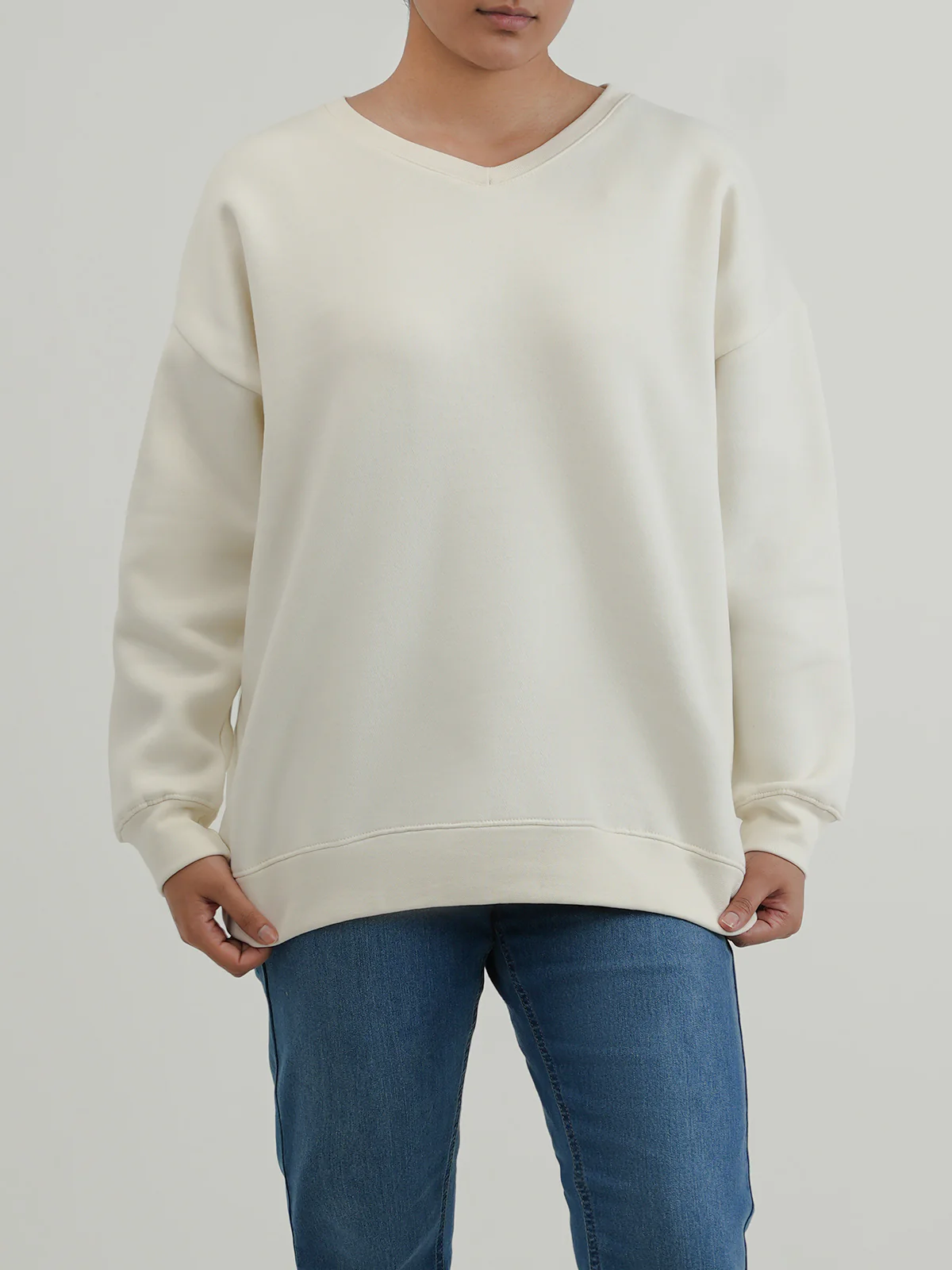 "DAMODAR" Casual Basic Fleece Sweatshirt
