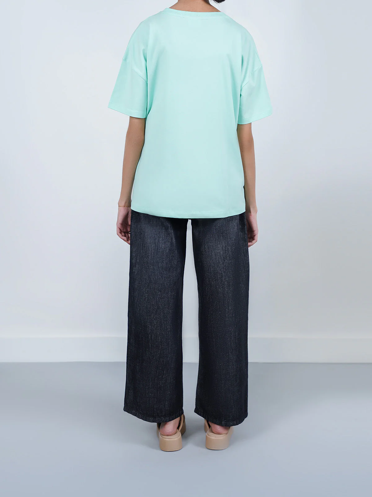 "DHIREN" Classic Wide Leg Denim Pant - Image 4
