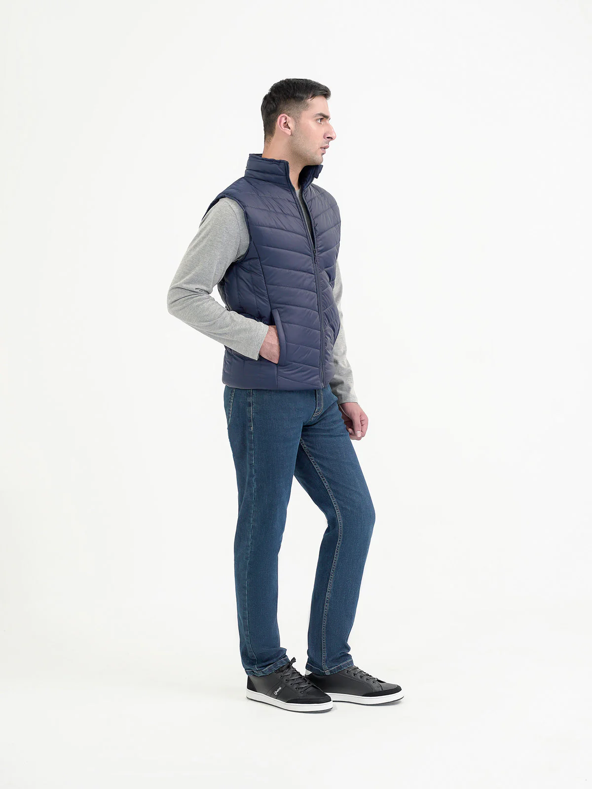 "EOS" Casual Sleeveless Puffer Jacket - Image 3