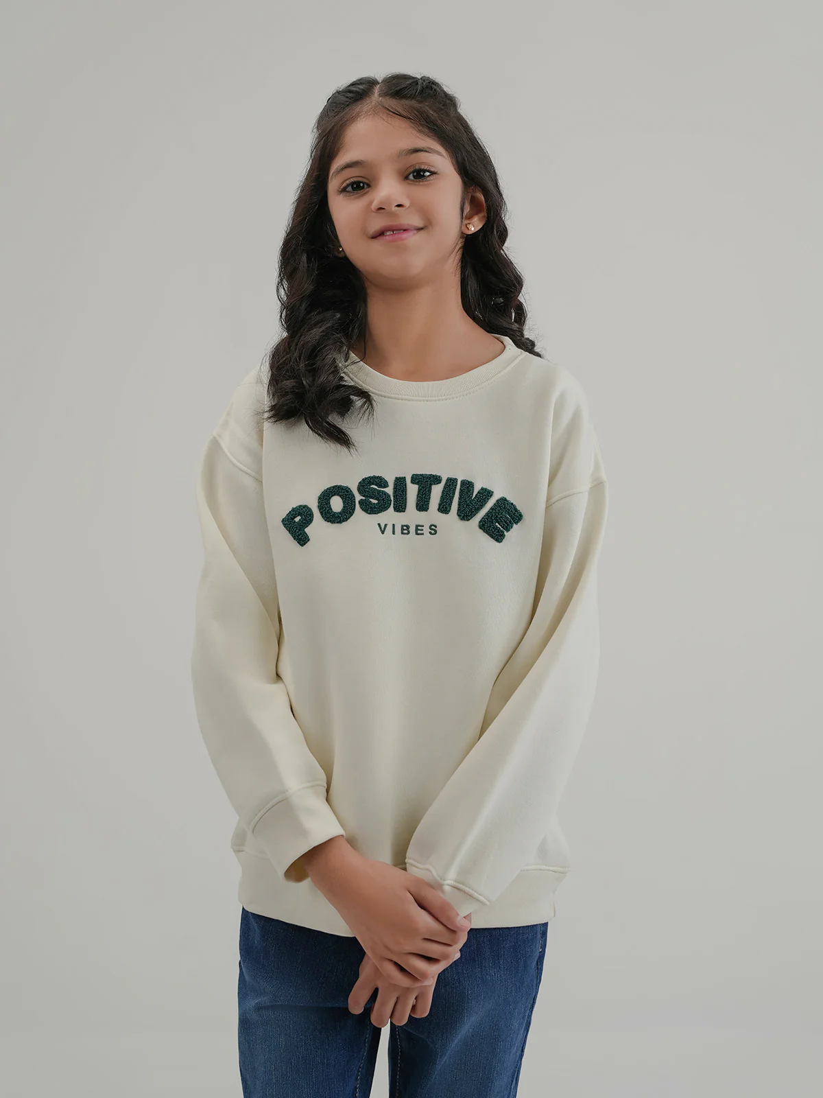 "EULALIE" Comfort Graphic Fleece Sweatshirt - Image 3