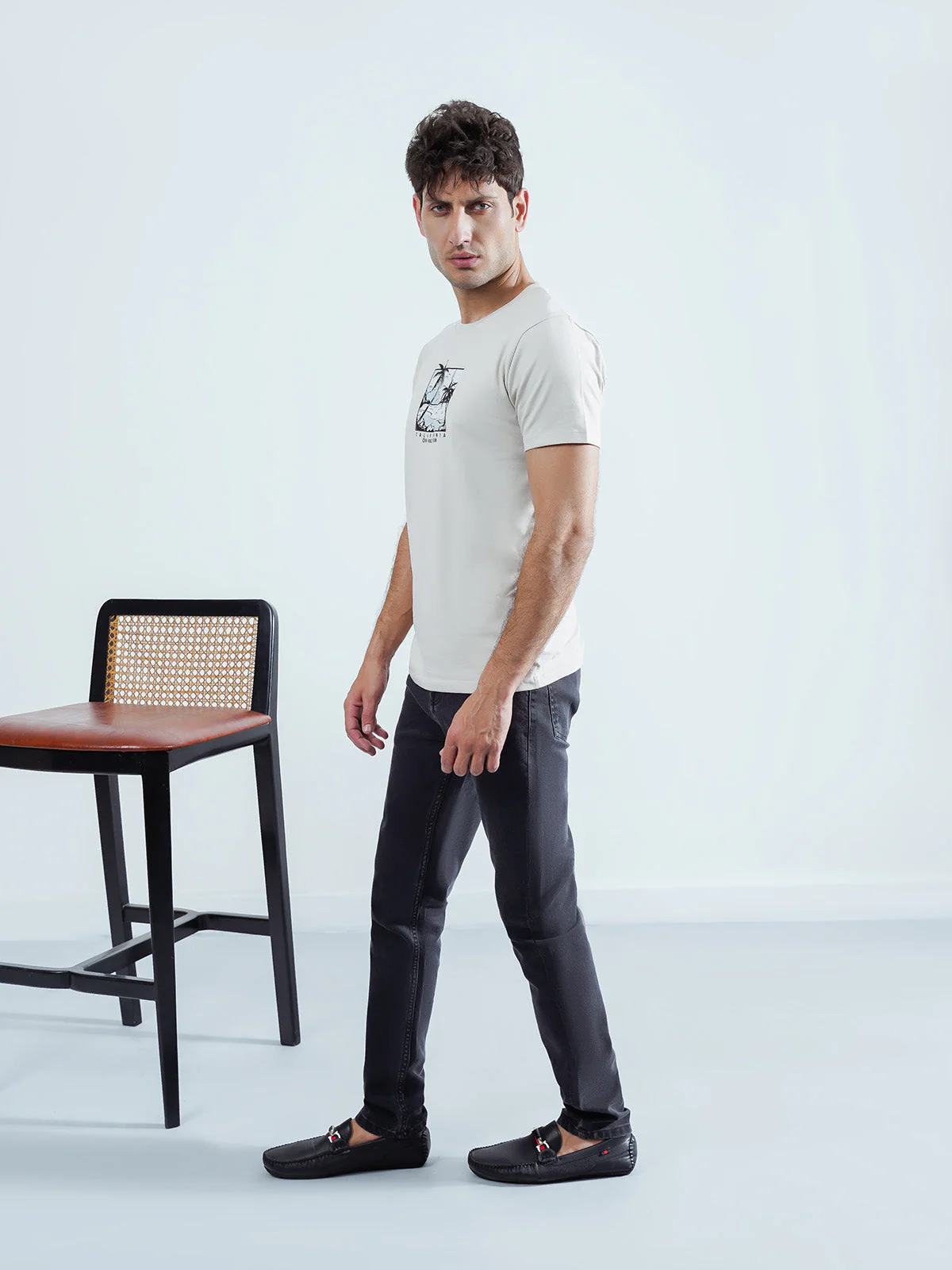 "EVAINE" Graphic Regular Fit T-Shirt - Image 3