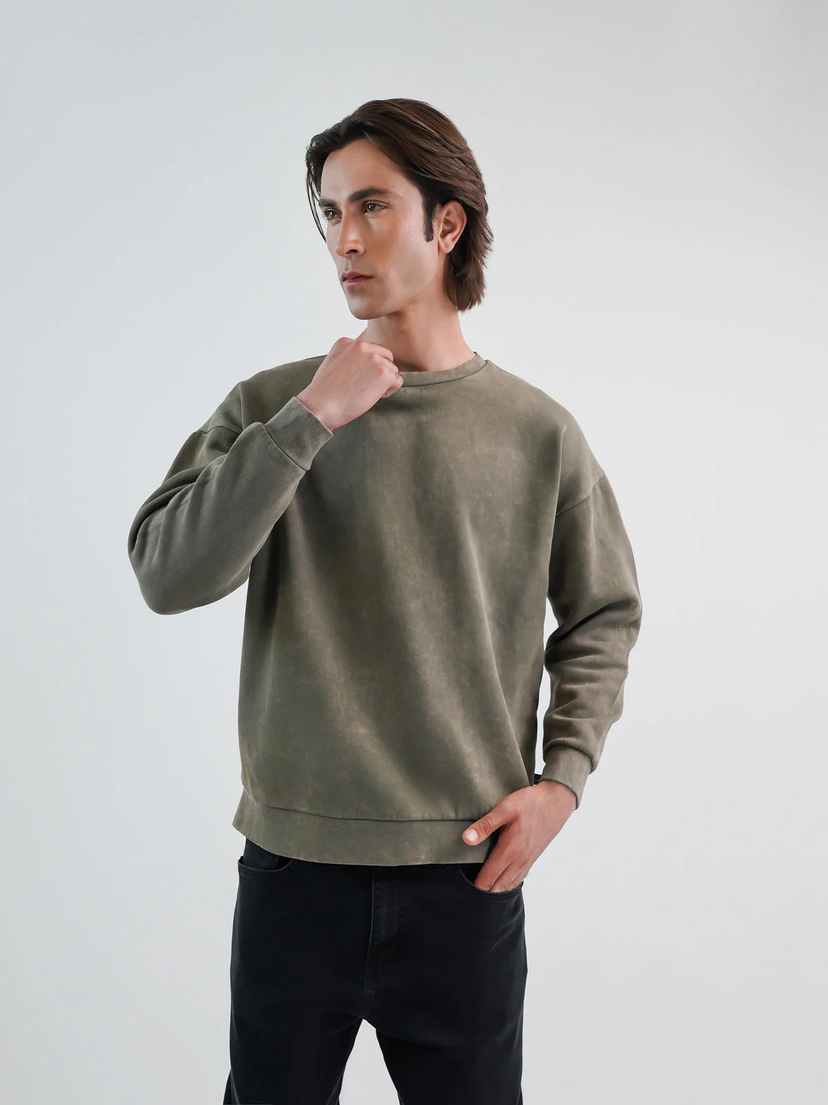 "FINLEY" Casual Crew Neck Sweatshirt - Image 2