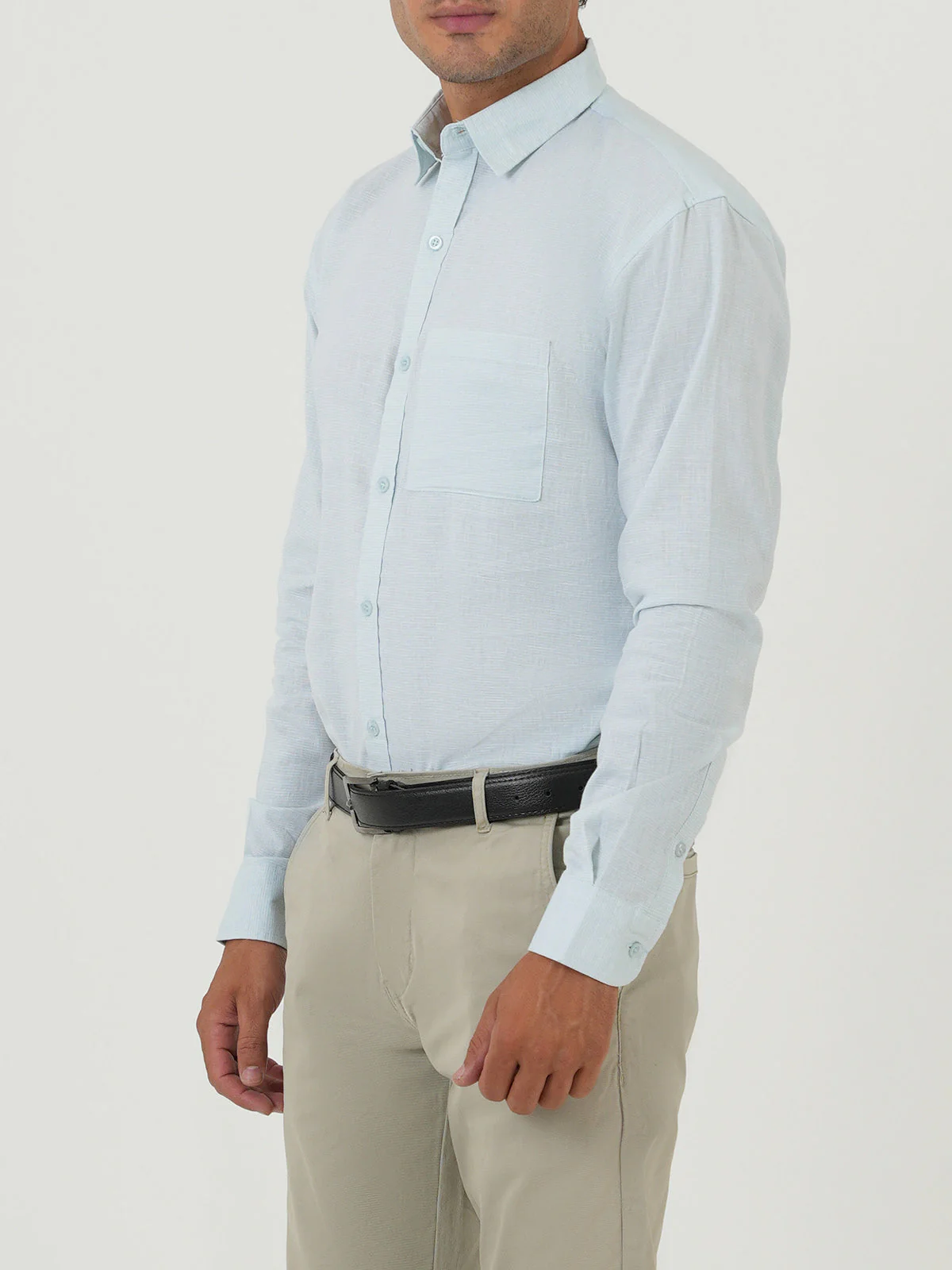"FUSAKO" Full Sleeve Loose Fit Casual Shirt - Image 3