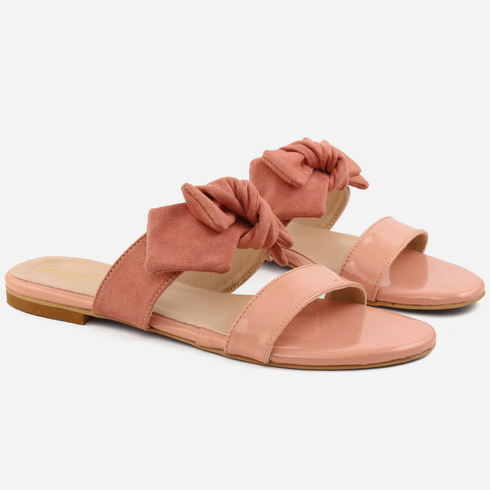 Girl’s "AZULA" Bow-Tie Flat Slippers - Image 2