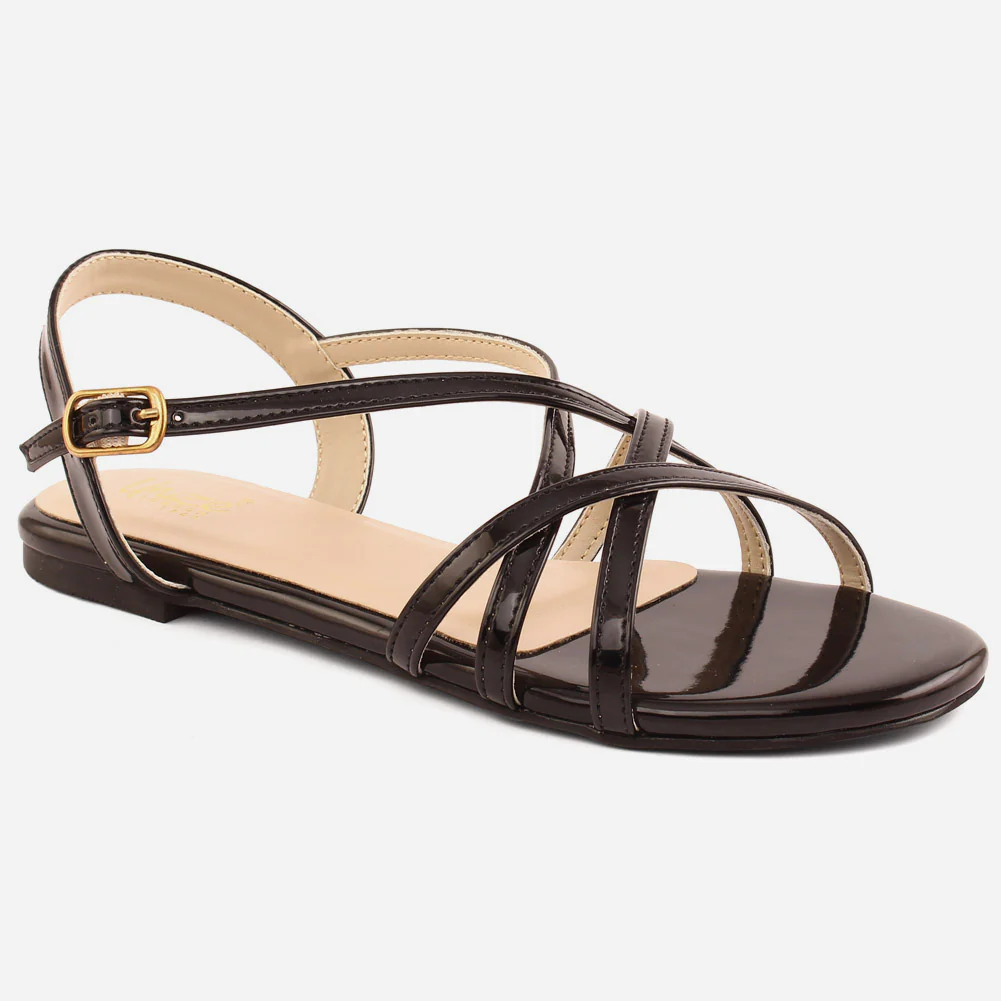 Girl’s "RUDY" Cross Strap Comfort Sandals