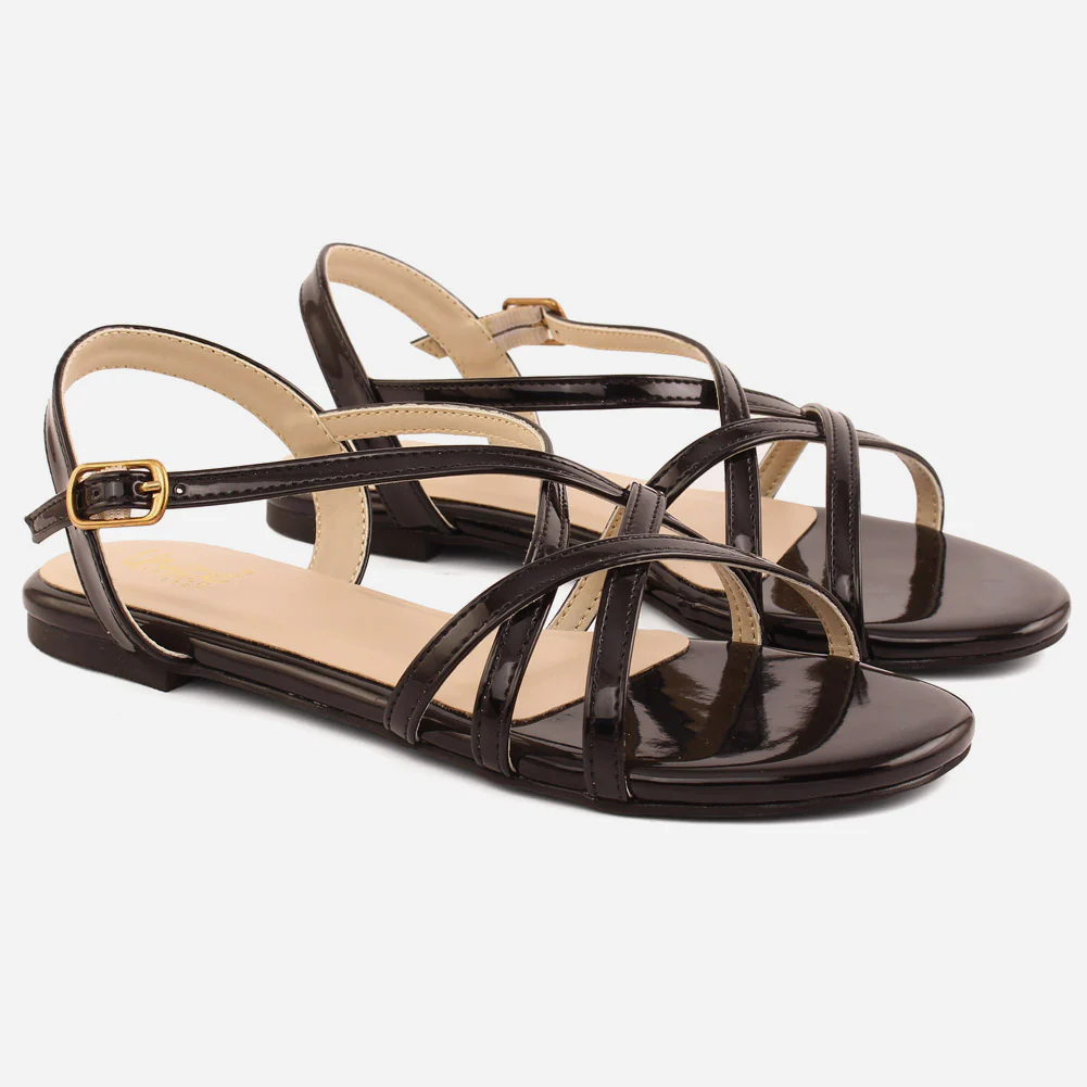 Girl’s "RUDY" Cross Strap Comfort Sandals - Image 2
