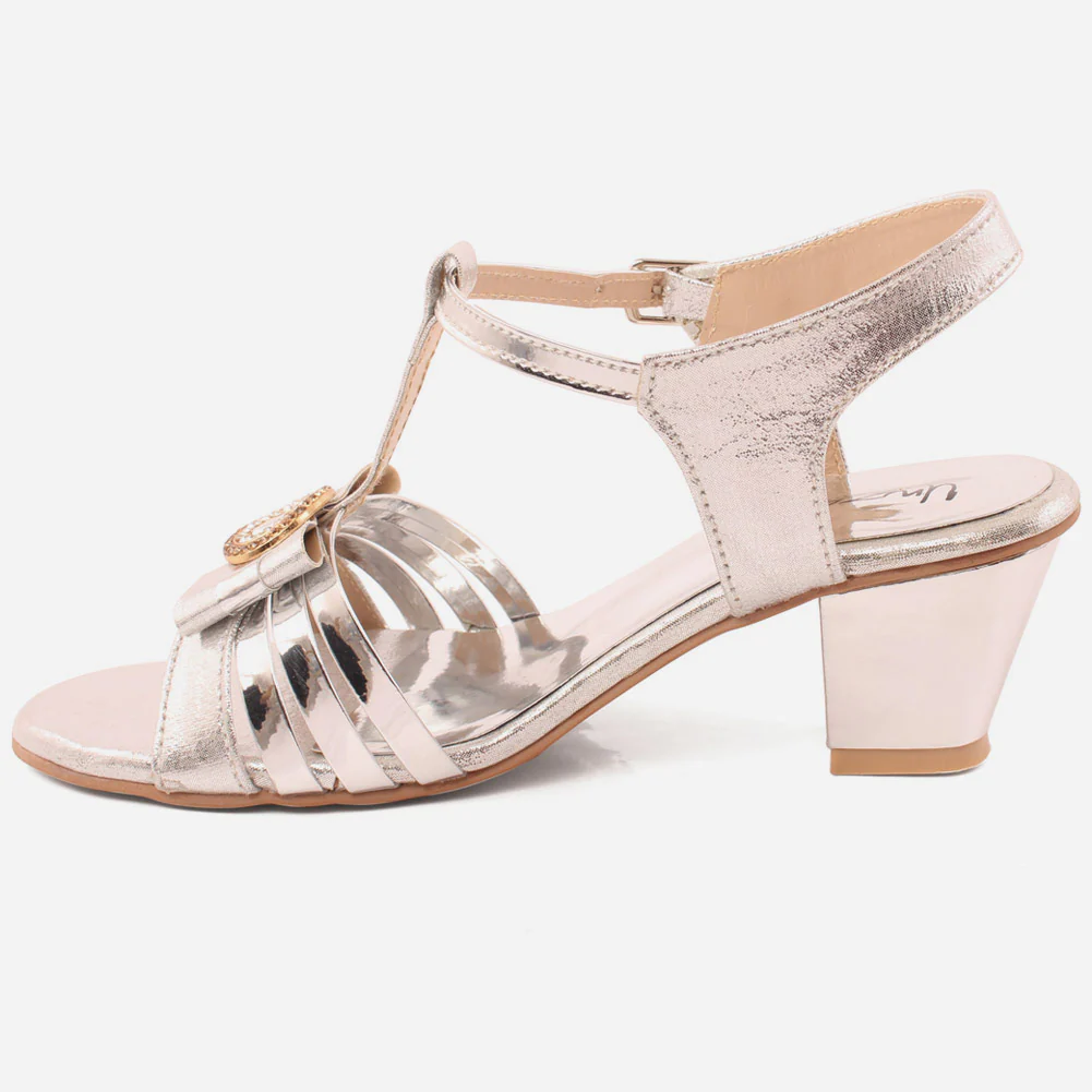 Girl"Kaley" block heel sandals - Image 3