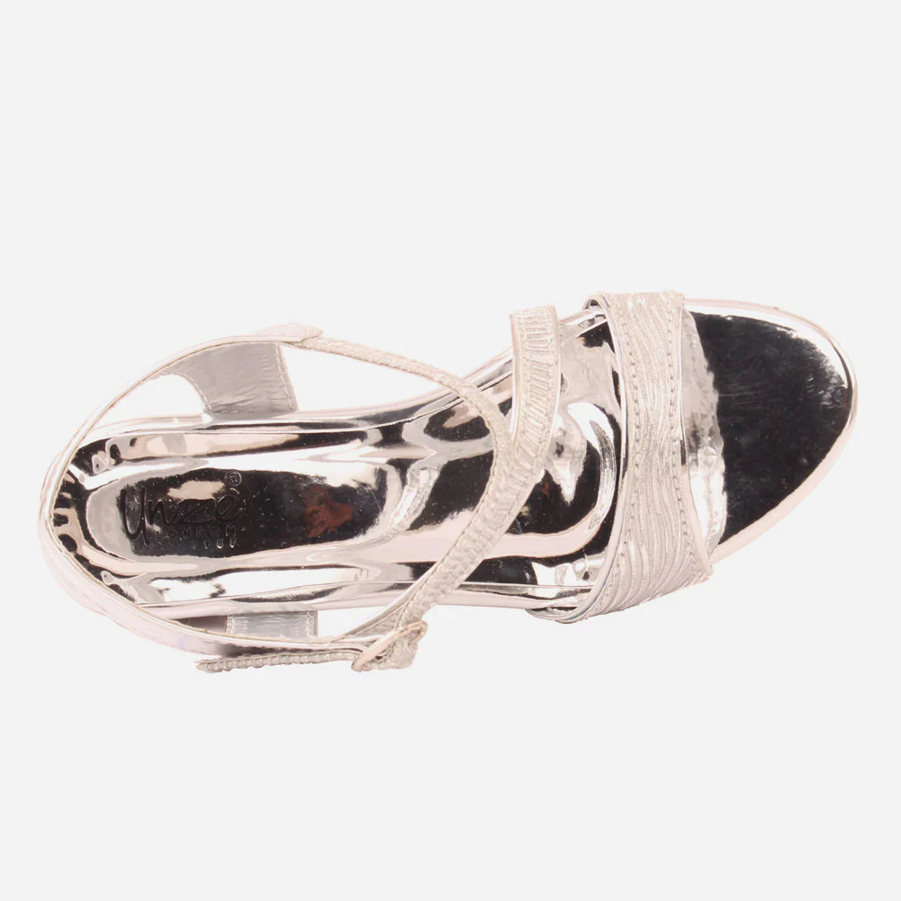 Girls "ANDREW" Glittery Heel Sandals - Image 4
