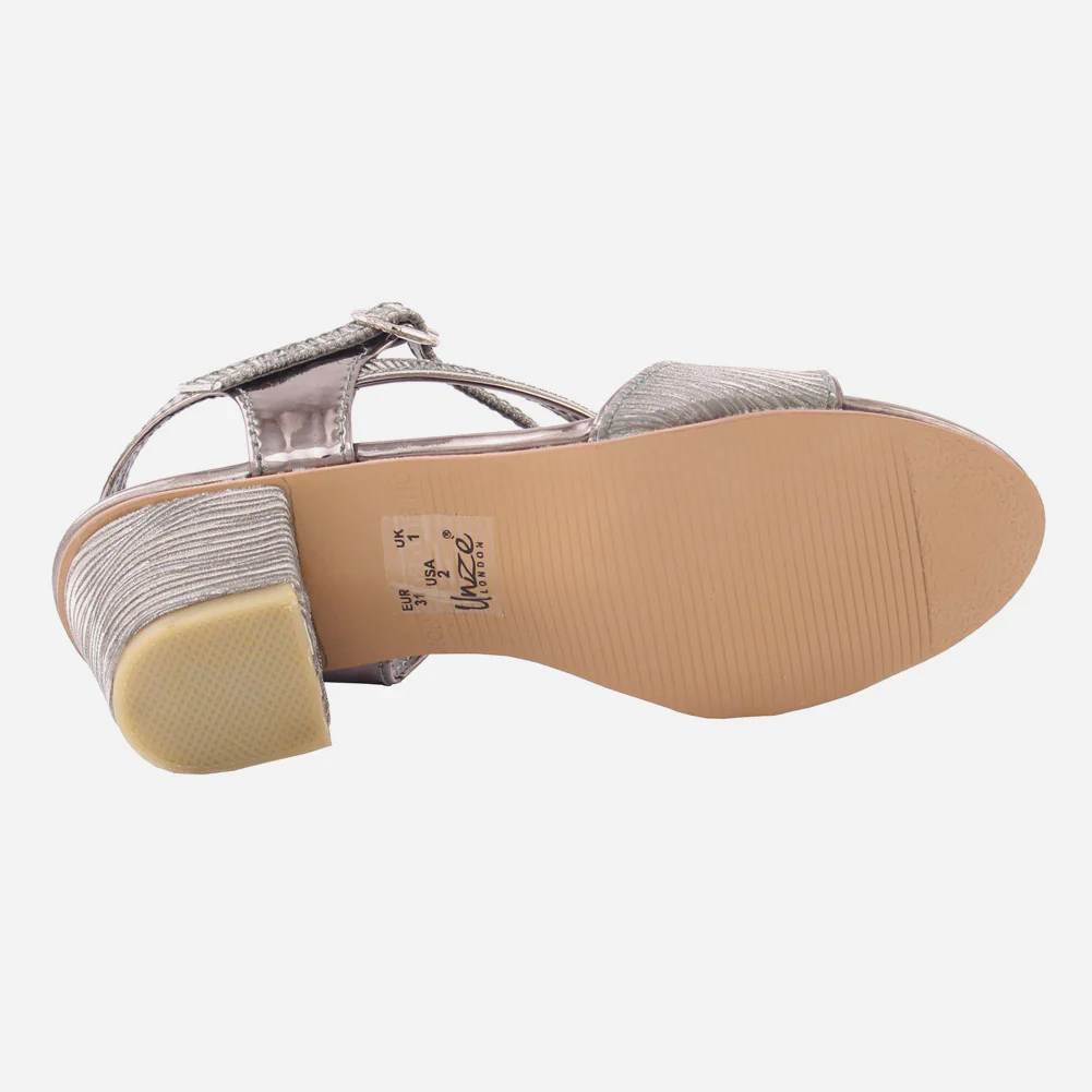 Girls "ANDREW" Glittery Heel Sandals - Image 5