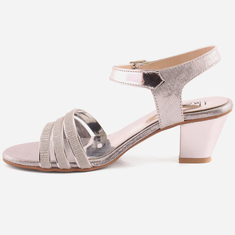 Girls "Bel" Adorned with Glitter Party Sandals - Image 3