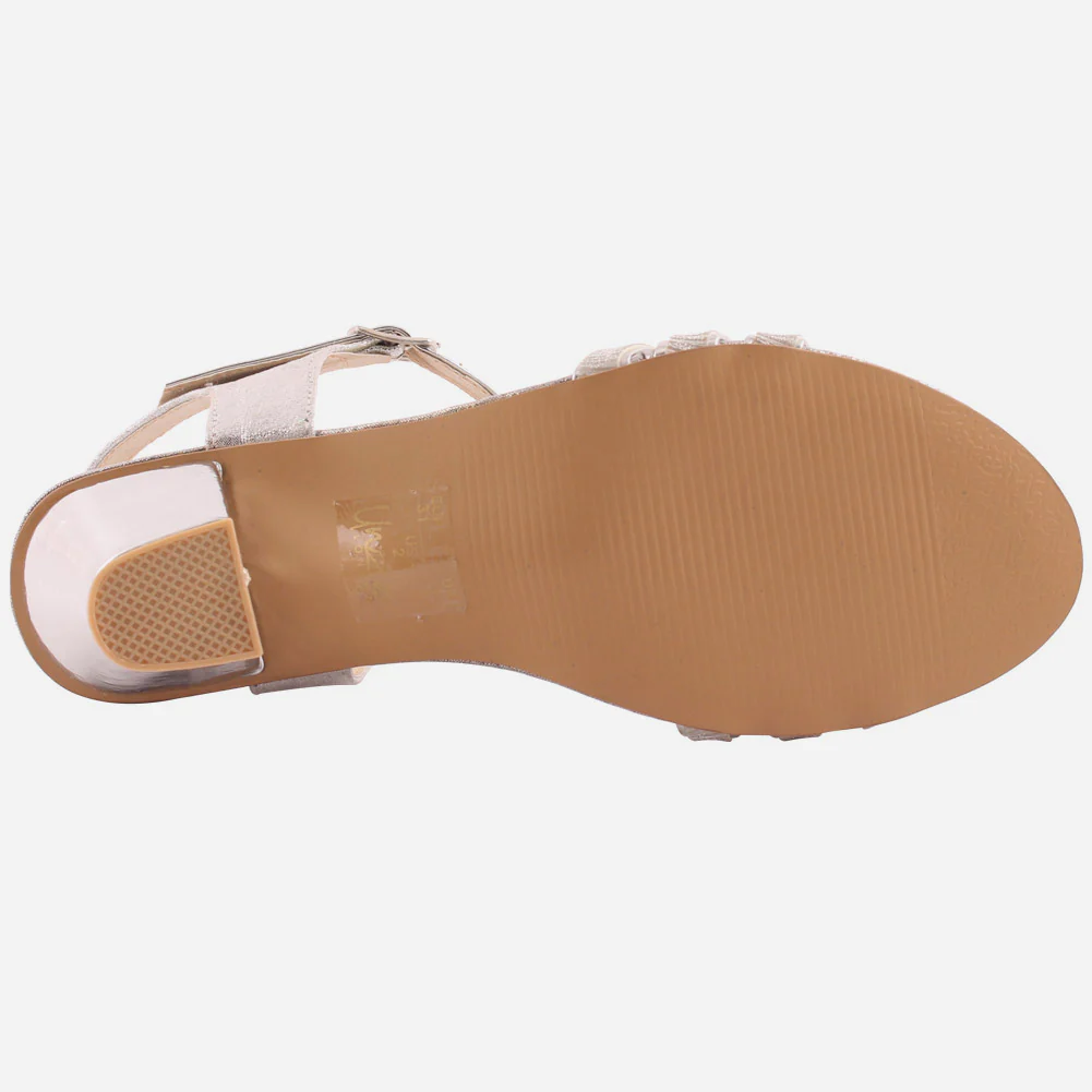 Girls "Bel" Adorned with Glitter Party Sandals - Image 5