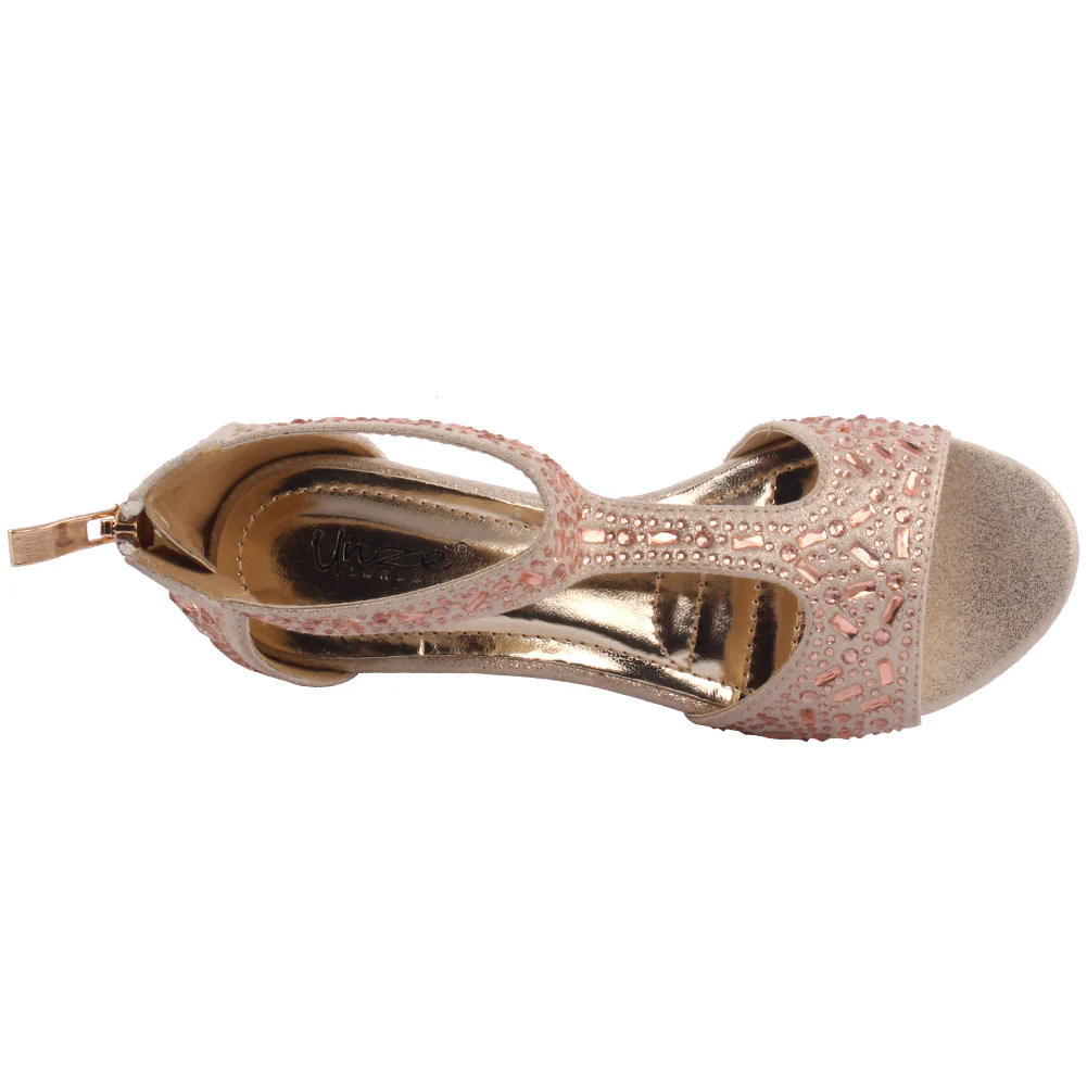 Girls ‘Belluci’ Embellished Bridesmaid Bridal Sandal - Image 4