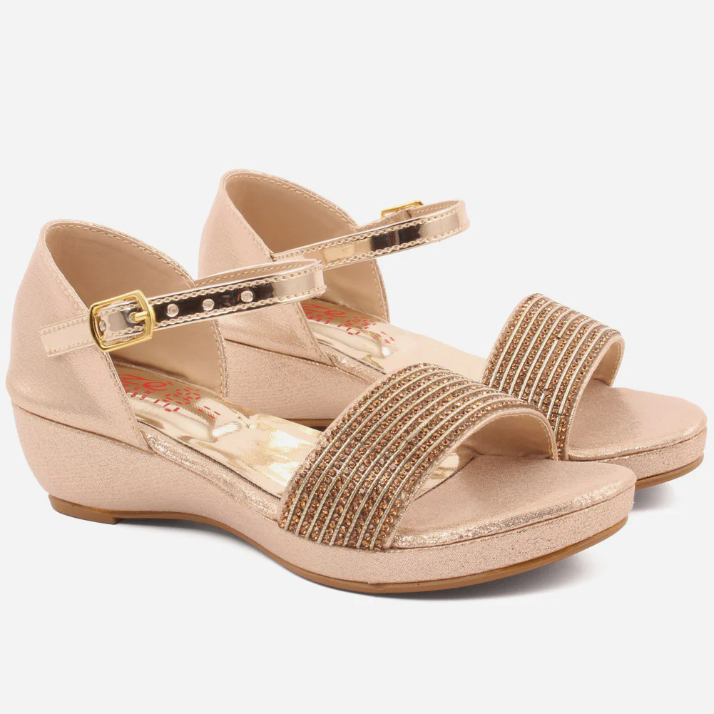 Girls "Chloe" Gorgeous Ankle Strap Sandals - Image 2