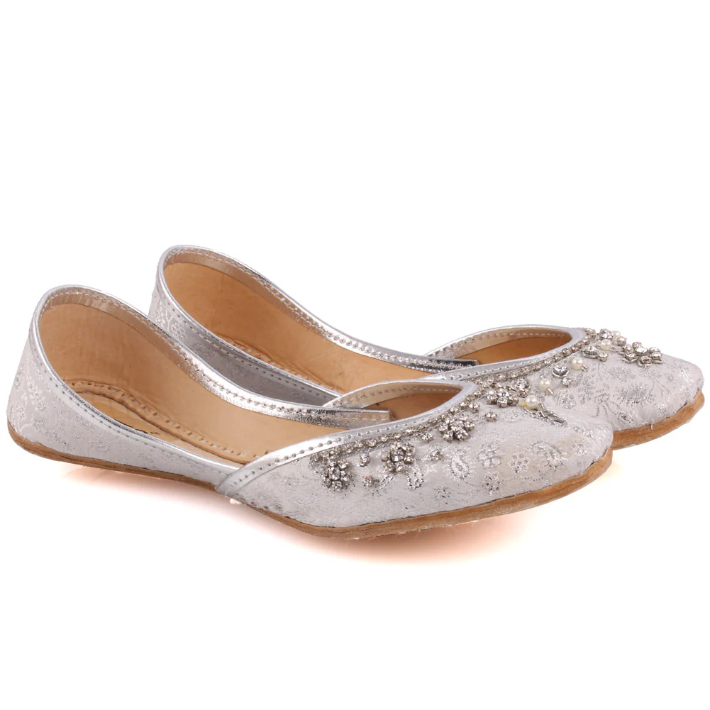 Girls ‘Crown’  Embellished Khussa Slippers - Image 2