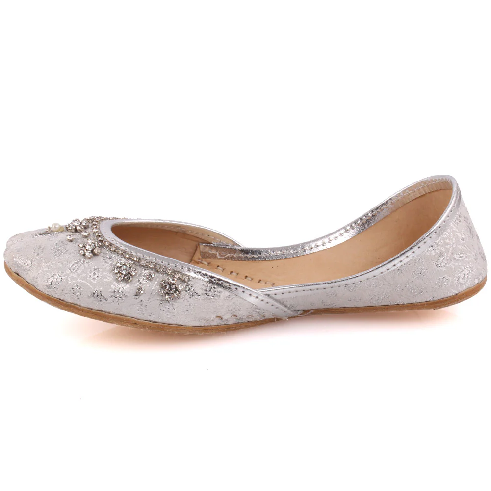 Girls ‘Crown’  Embellished Khussa Slippers - Image 3