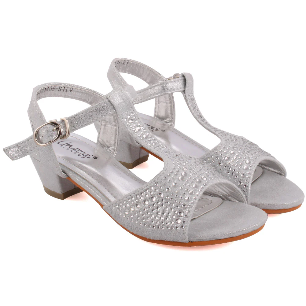 Girls ‘Dream’ Embellished Bridesmaid Bridal Sandal - Image 2